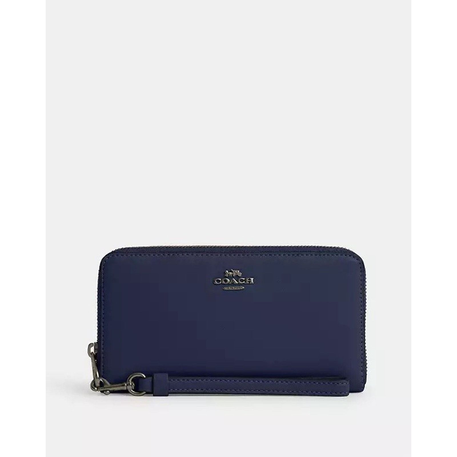 Coach NWT Coach Long Zip Wallet Calf Leather CR623 True Navy Size ONE SIZE - 5 Thumbnail