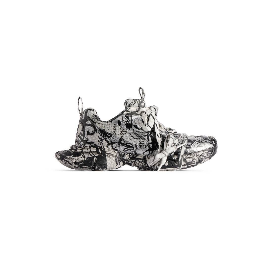 Balenciaga o1tr1nto0825 3XL Extreme Graffiti Sneakers in White/Black Size US 9 / EU 42 - 1 Thumbnail