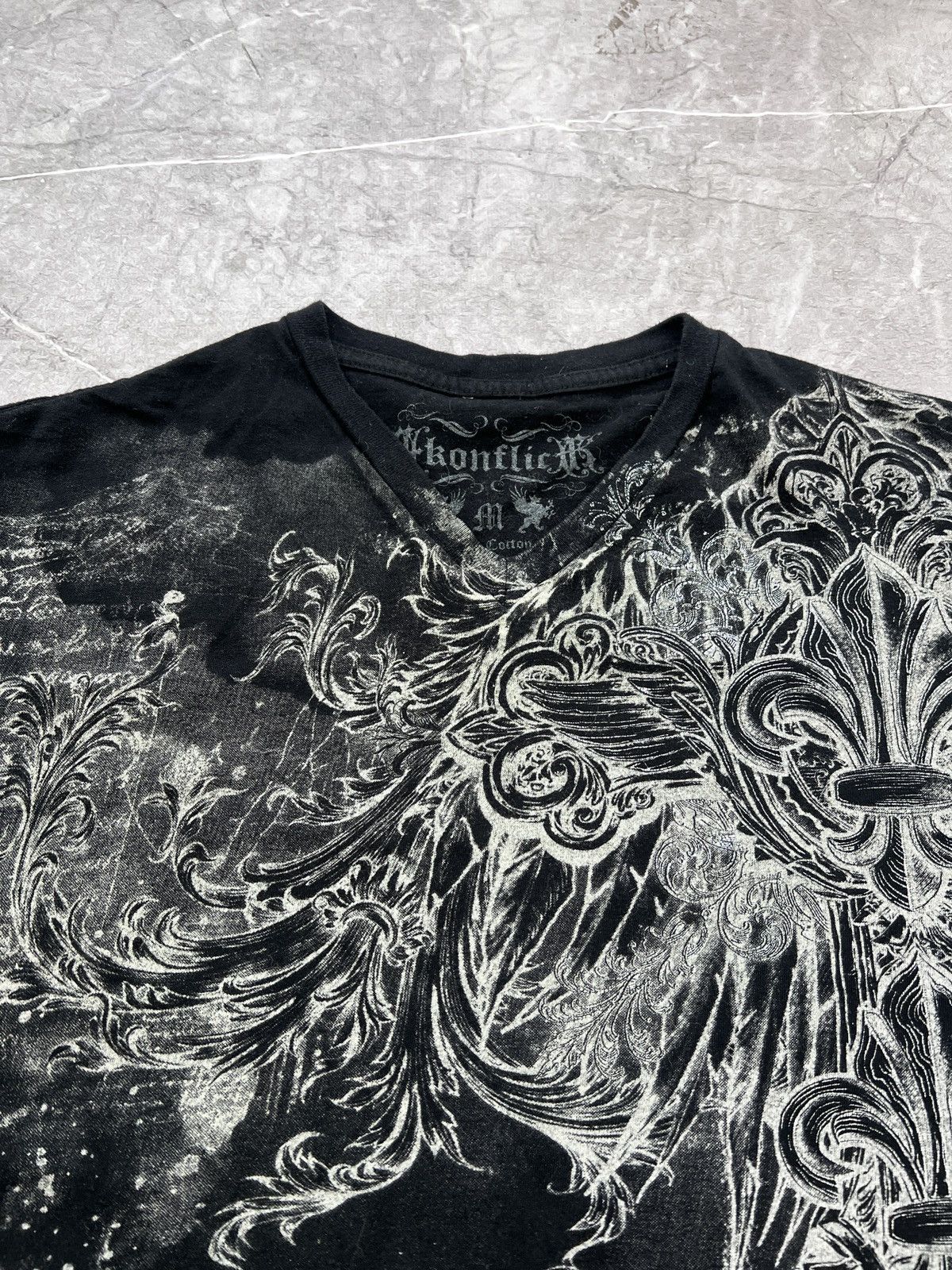 Affliction × Ed Hardy Sk8 FULL PRINT SKULL GRUNDE PUNK T-Shirt y2k affliction Size US M / EU 48-50 / 2 - 6 Thumbnail