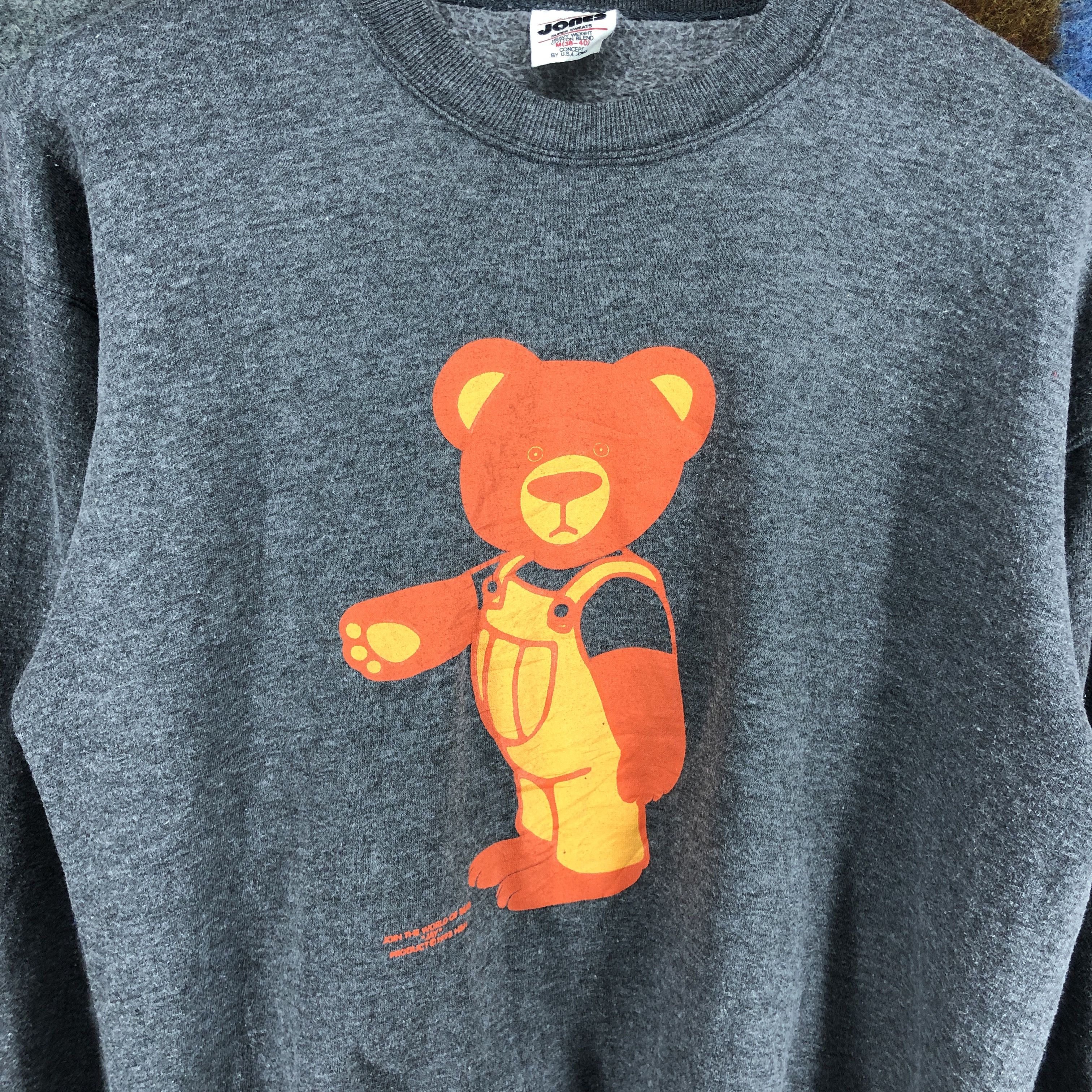 Vintage Vintage 1993 USA JONES Crew Neck Sweatshirt #0331/M Size US M / EU 48-50 / 2 - 2 Thumbnail