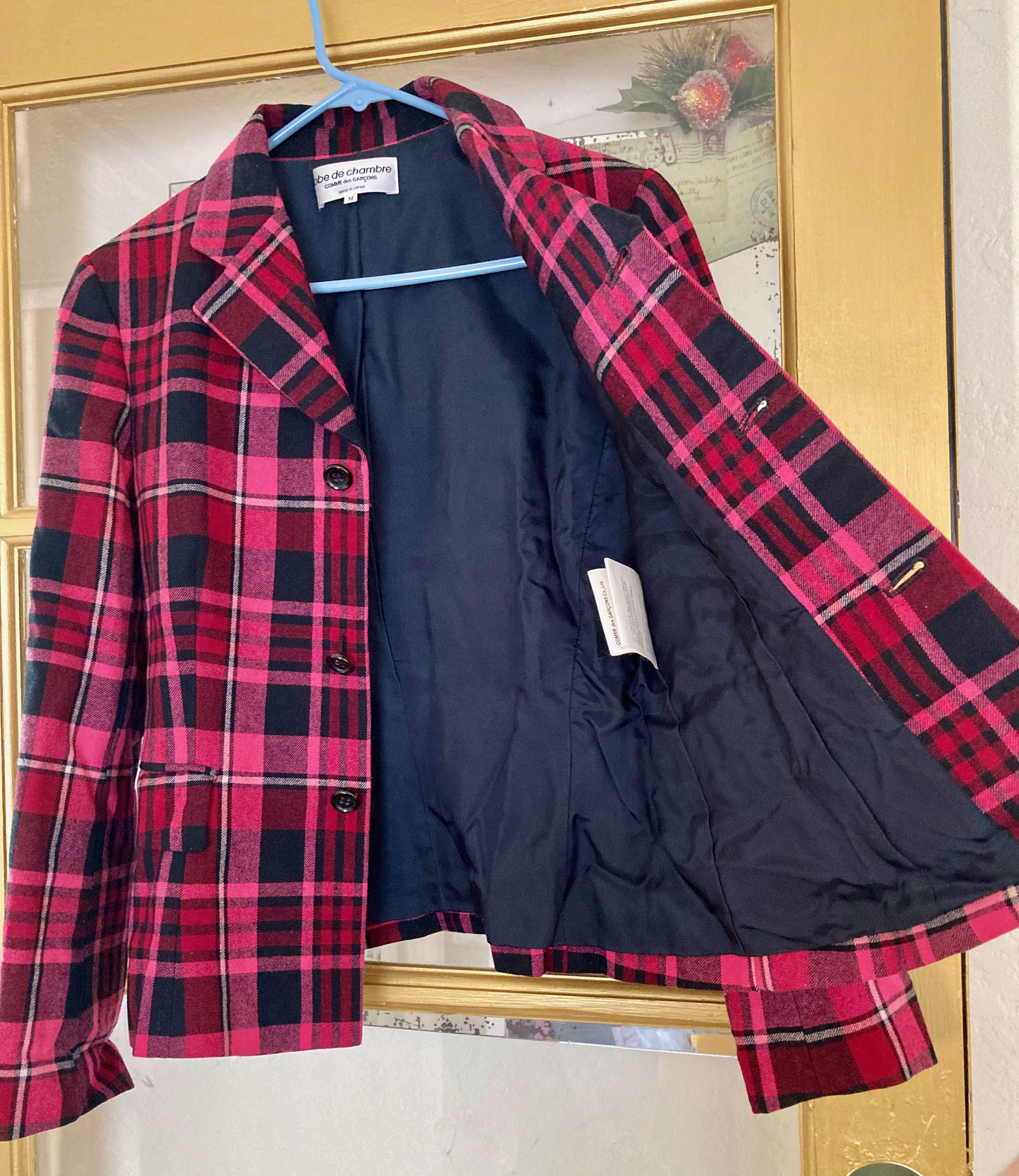 Comme des Garcons Robe de Chambre pink tartan wool skirt suit Size M / US 6-8 / IT 42-44 - 3 Thumbnail