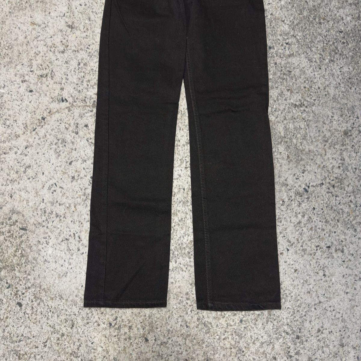 Levi's 2000s Levi’s 505 Black Denim Jeans ERD Grunge Chrome Biker Size US 27 - 7 Thumbnail
