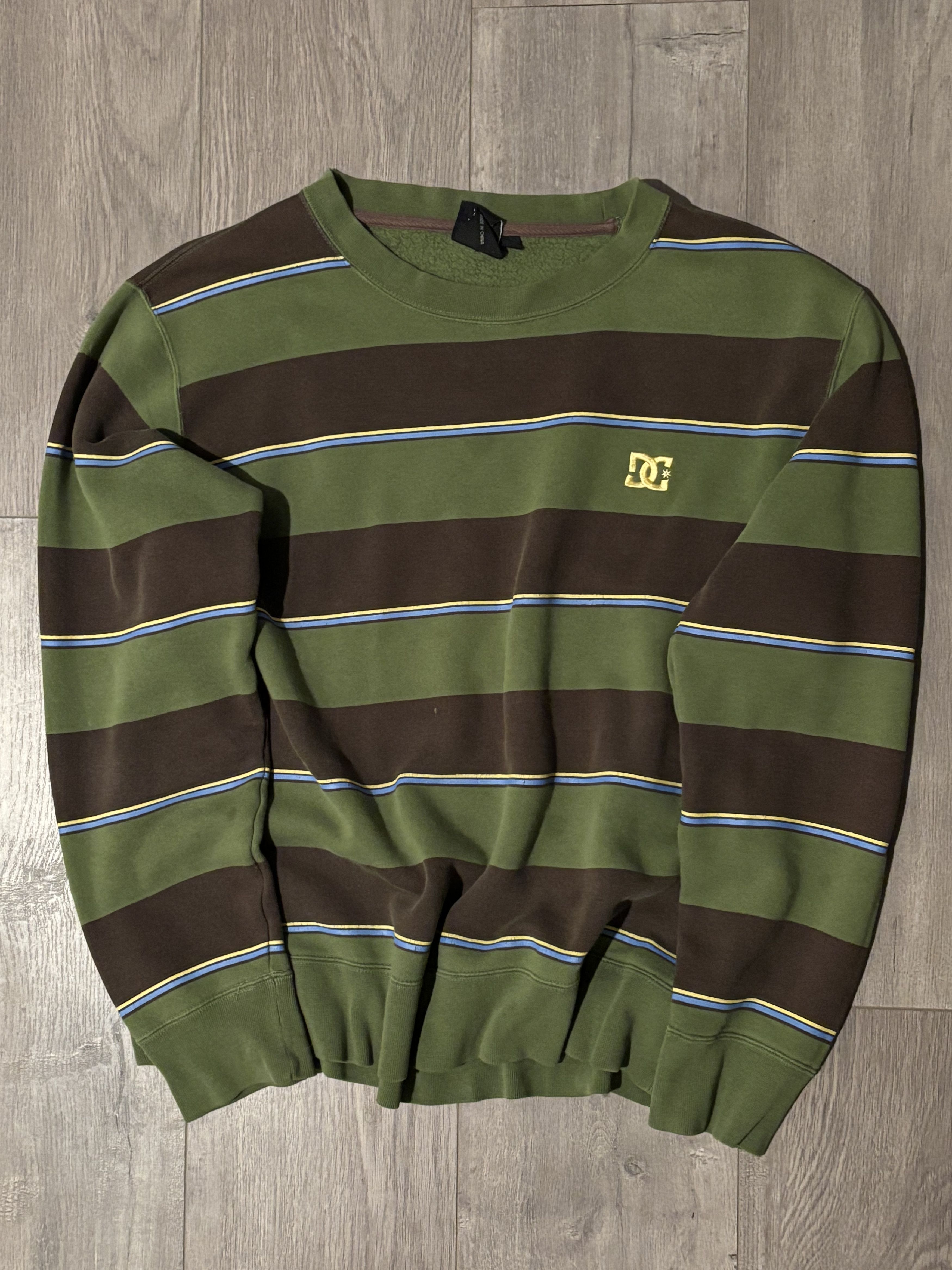 DC DC Striped CrewNeck Size US M / EU 48-50 / 2 - 1 Thumbnail