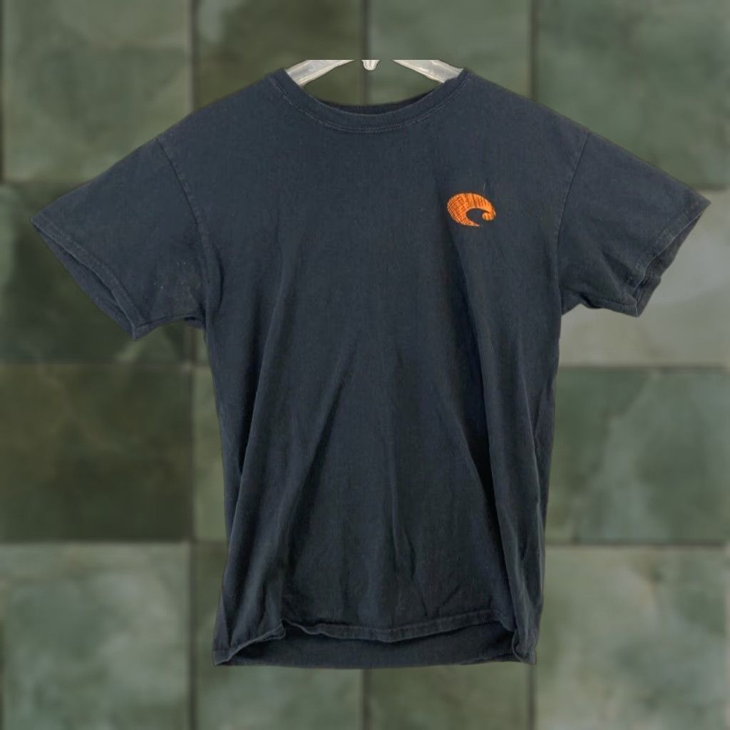 Costa Del Mar Costa Del Mar Men's Graphic Print T-Shirt Medium Black Outdoor Regular Fit Size US M / EU 48-50 / 2 - 1 Thumbnail