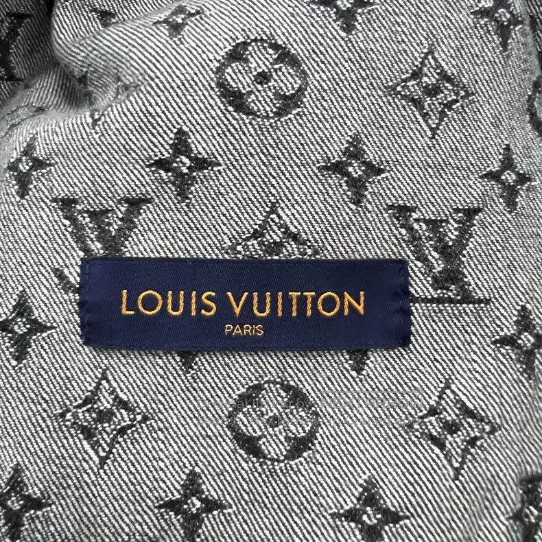 Louis Vuitton Old print patchwork denim jacket