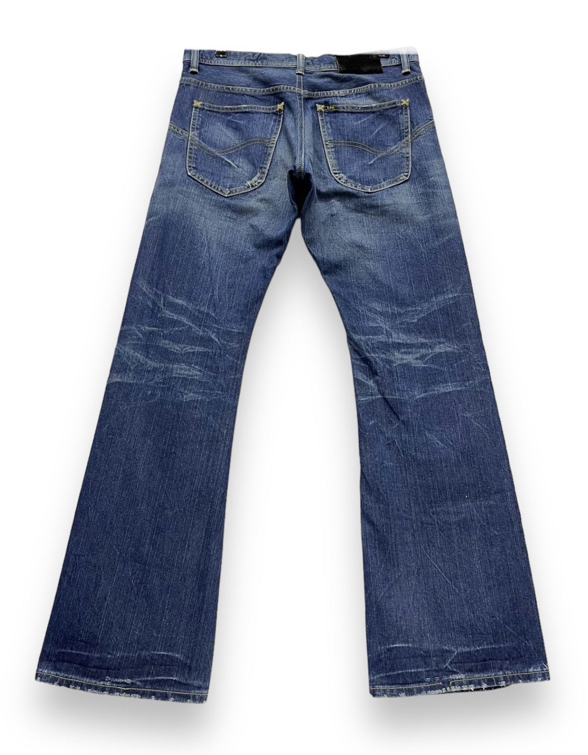 Beams Plus VERY RARE🔥BEAMS x LEE Made In JAPAN Distressed Flare Denim Size 32" / US 10 / IT 46 - 3 Thumbnail