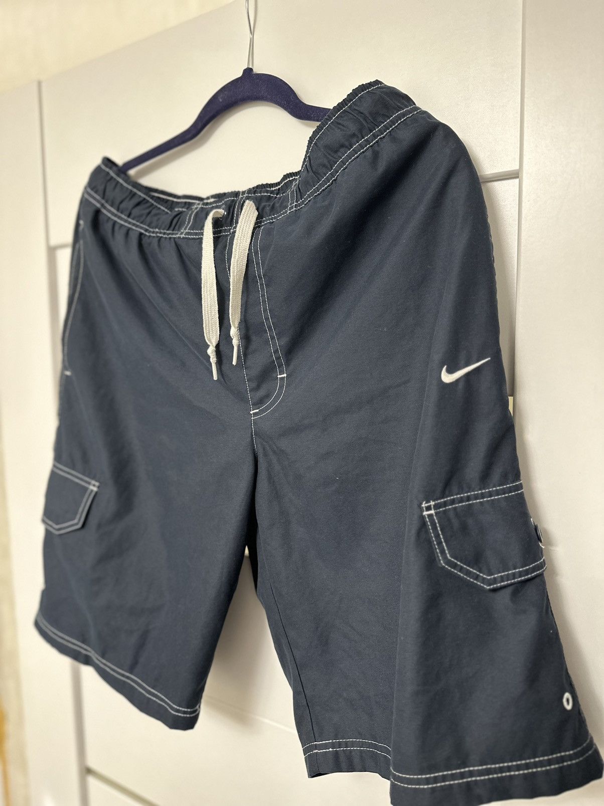Nike Vintage Nike y2k 80s cargo rap shorts baggy fit size M Size US 32 / EU 48 - 2 Thumbnail