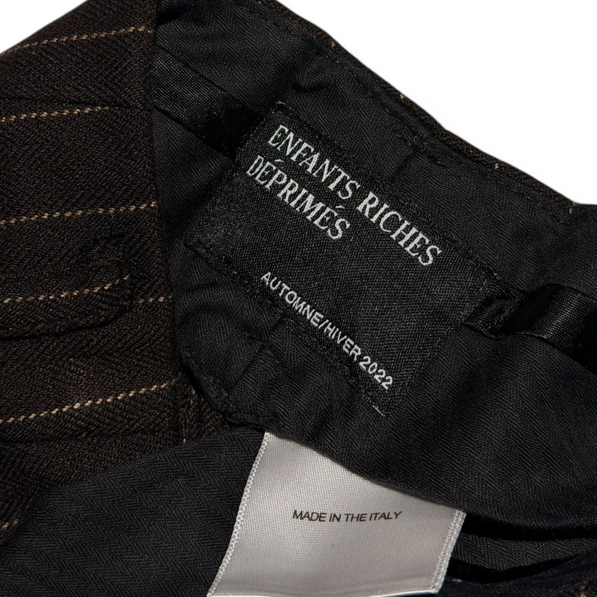 Enfants Riches Deprimes FW22 pinstripe tailored trouser Size US 34 / EU 50 - 5 Thumbnail