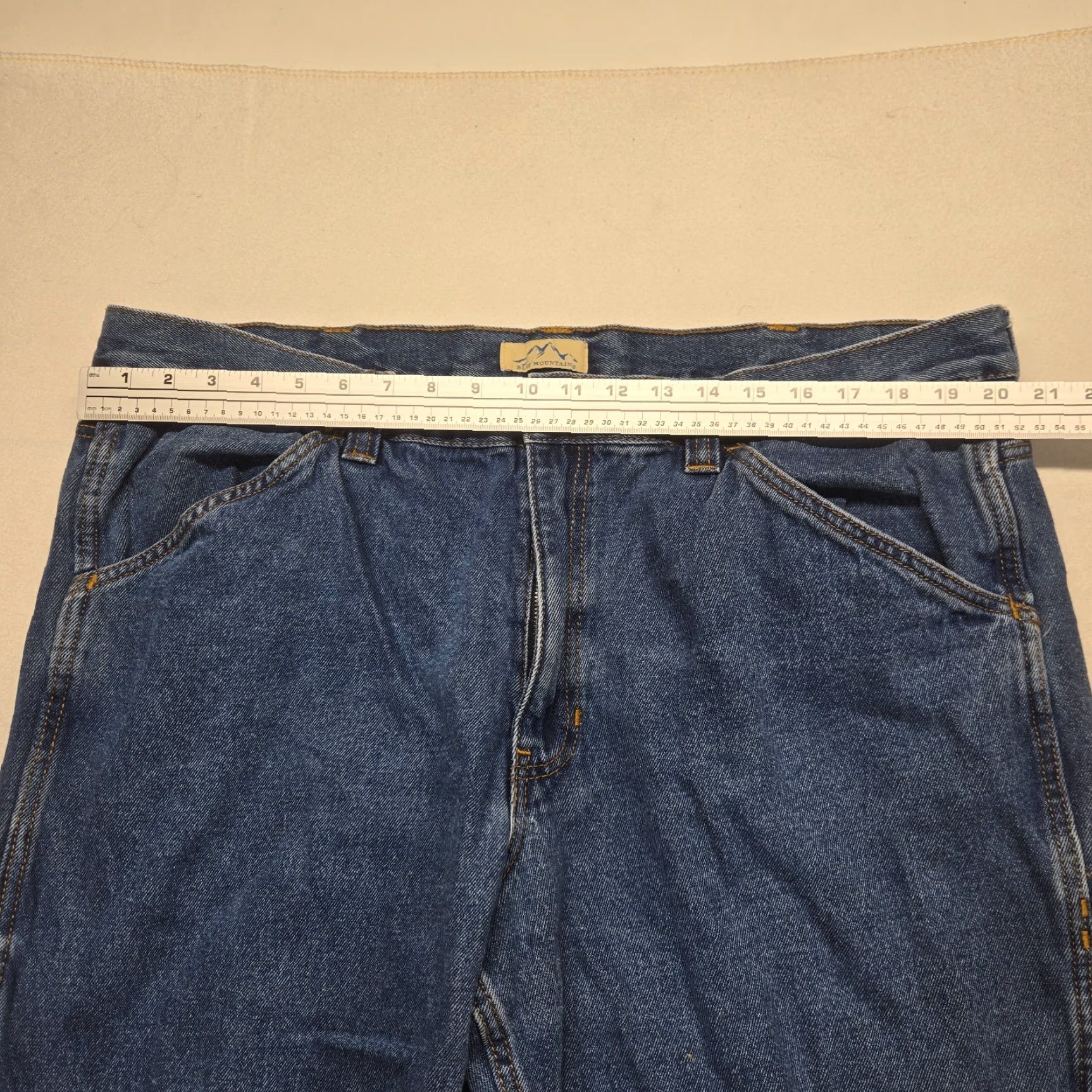 The Mountain Vintage Blue Mountain Men's Jeans Pants 42x30 Straight Leg Denim Cotton Blue 90s Casual Men's Size US 42 / EU 58 - 5 Thumbnail