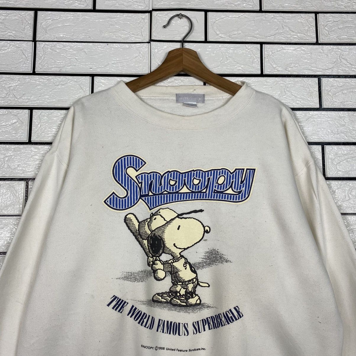 Japanese Brand Vintage Sweatshirt Snoopy Big Logo Size US L / EU 52-54 / 3 - 4 Thumbnail