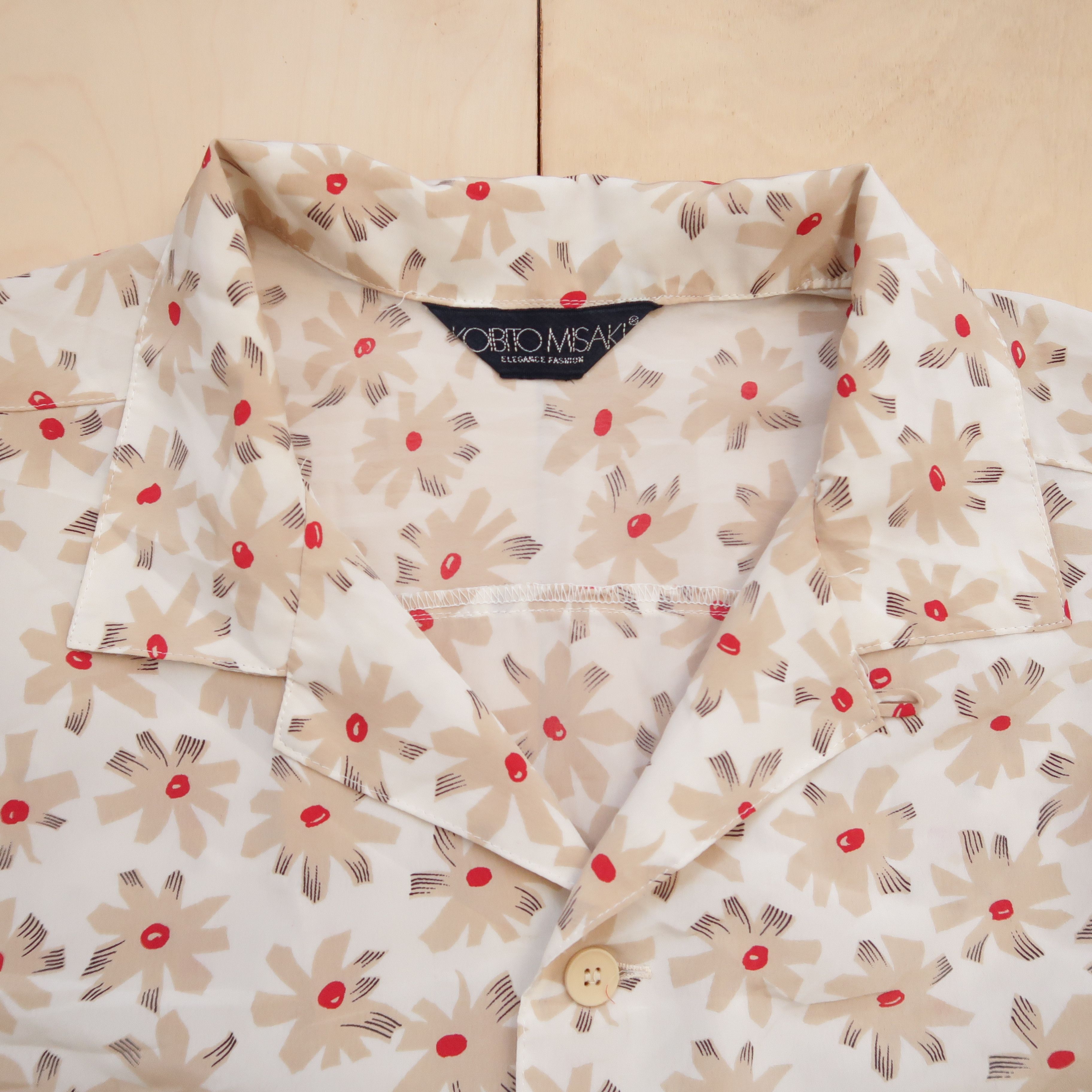 Issey Miyake 1990s Issey Miyake by Koibito Misaki Floral Shirt Size US M / EU 48-50 / 2 - 3 Thumbnail