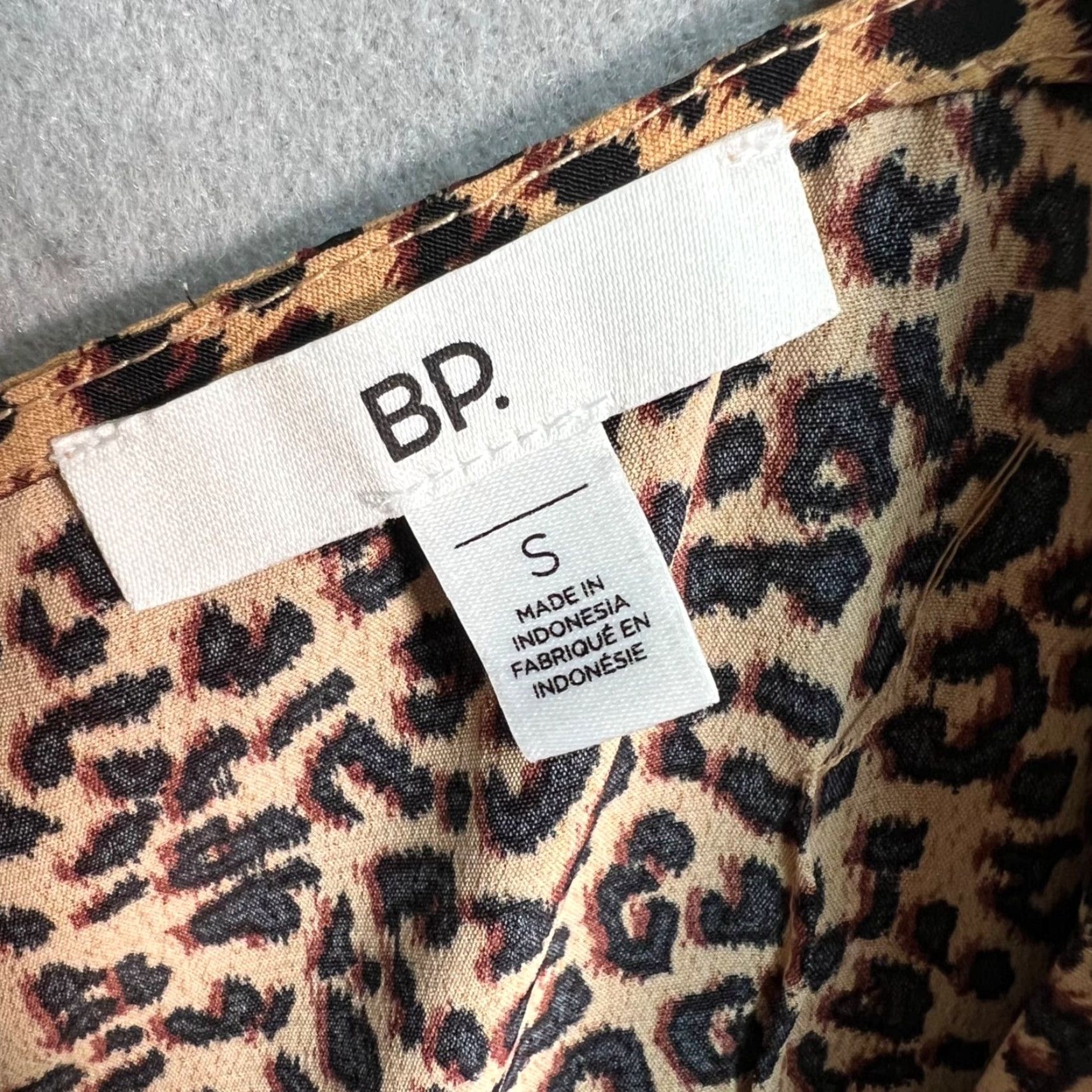 Vintage BP Leopard Print Sleeveless Mini Dress Womens Size S Polyester 100% Size S / US 4 / IT 40 - 3 Thumbnail