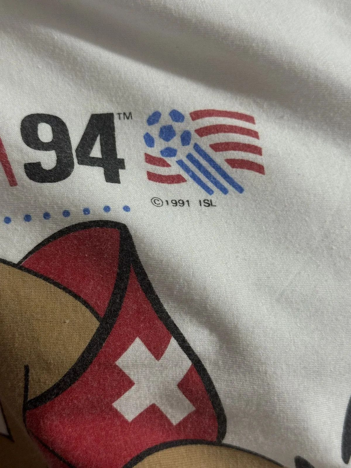Vintage Rare WorldCup USA 1994 white t-shirt Band Jersey Size US XL / EU 56 / 4 - 3 Thumbnail