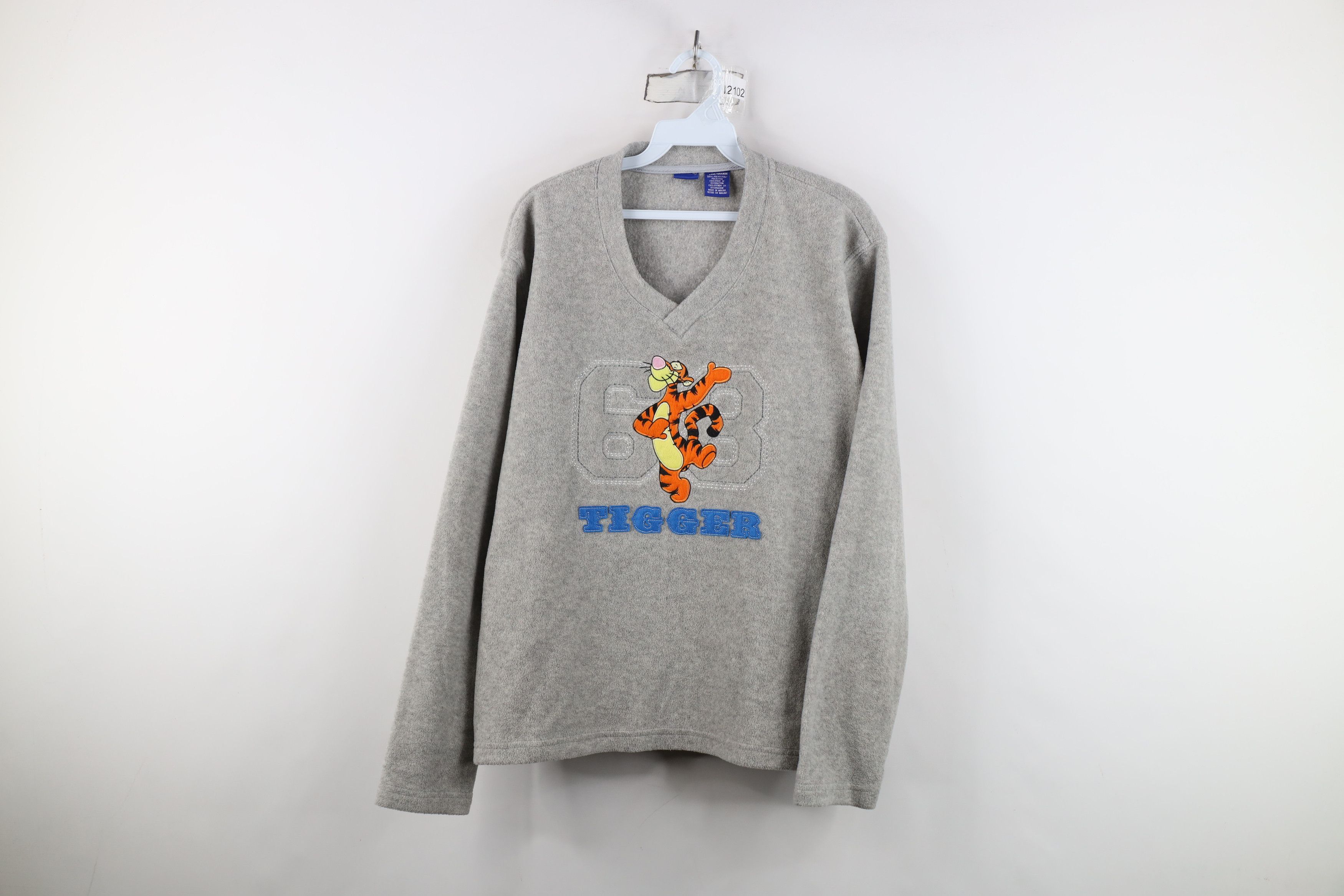 Disney Vintage Y2K Disney Winnie the Pooh Tigger Fleece Sweater Size L / US 10 / IT 46 - 1 Thumbnail