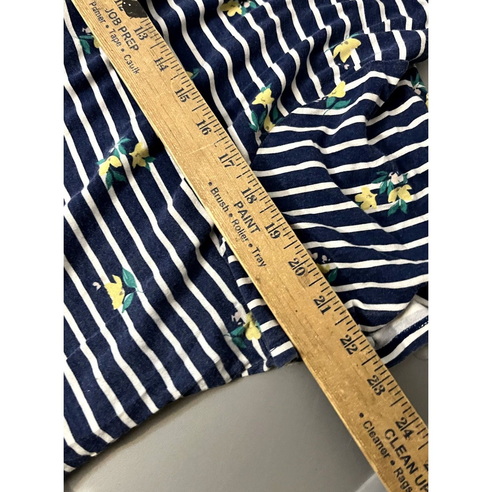 Croft & Barrow Croft & Barrow Shirt Womens 1X Plus Size Blue White Striped 100% Cotton T-Shirt Short Sleeve Mens Womens Size XL / US 12-14 / IT 48-50 - 5 Thumbnail