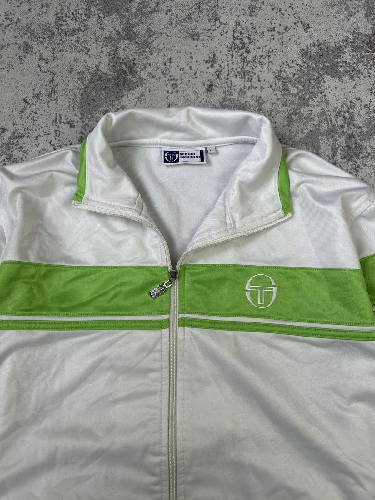Vintage Sergio Tacchini Casual Full Zipper Track 90s in White, Men's — image 2 of 6