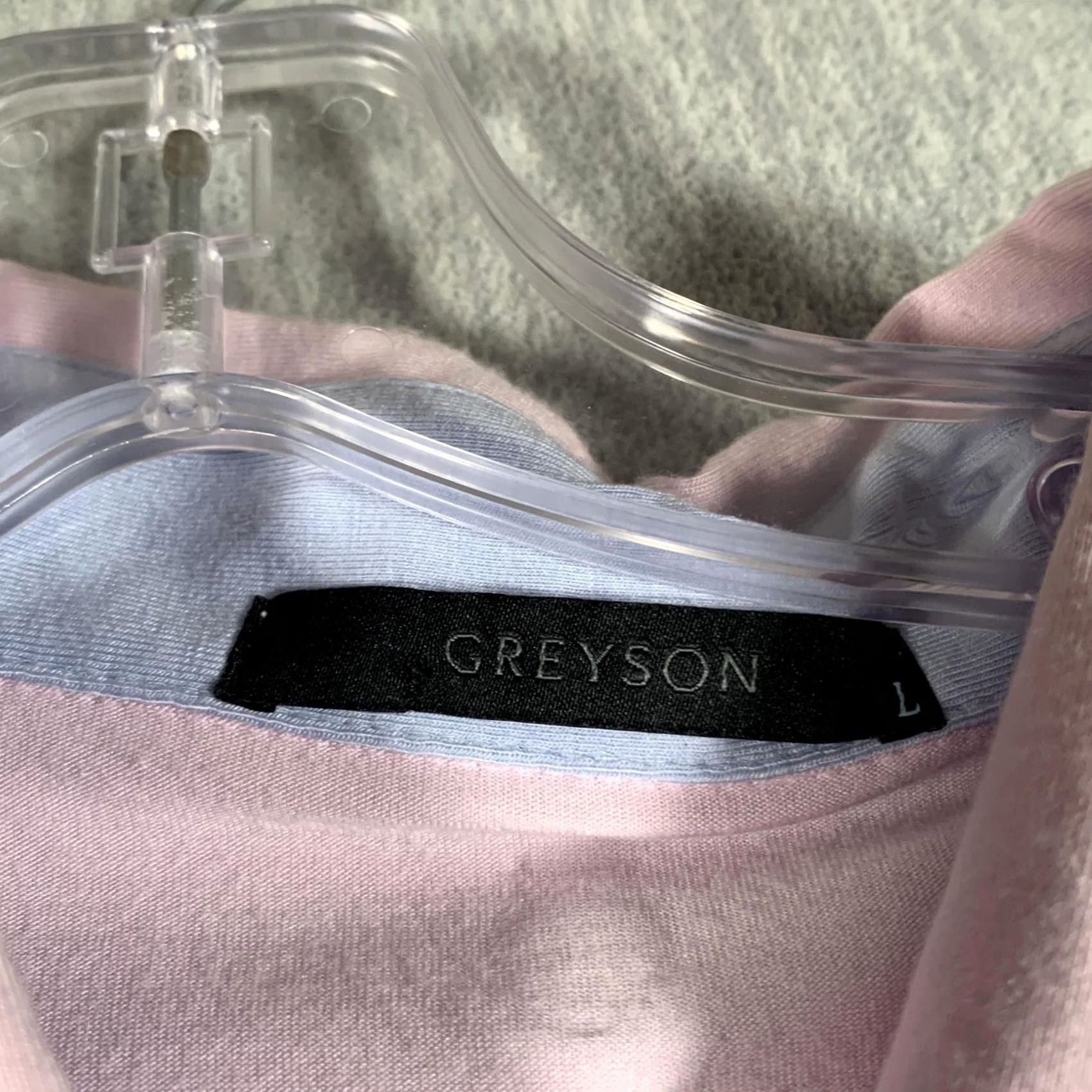 Vintage Greyson Polo Shirt Mens L Pink Cotton Modal Spandex Golf Performance Shirt Size US L / EU 52-54 / 3 - 6 Thumbnail