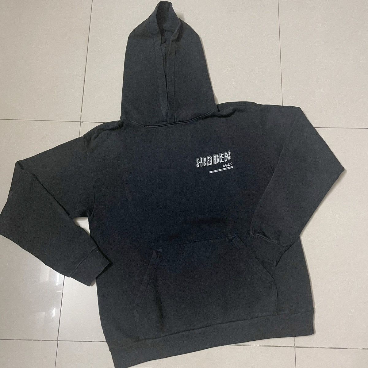 HIDDEN Eroded H logo hoodie Size US M / EU 48-50 / 2 - 3 Thumbnail