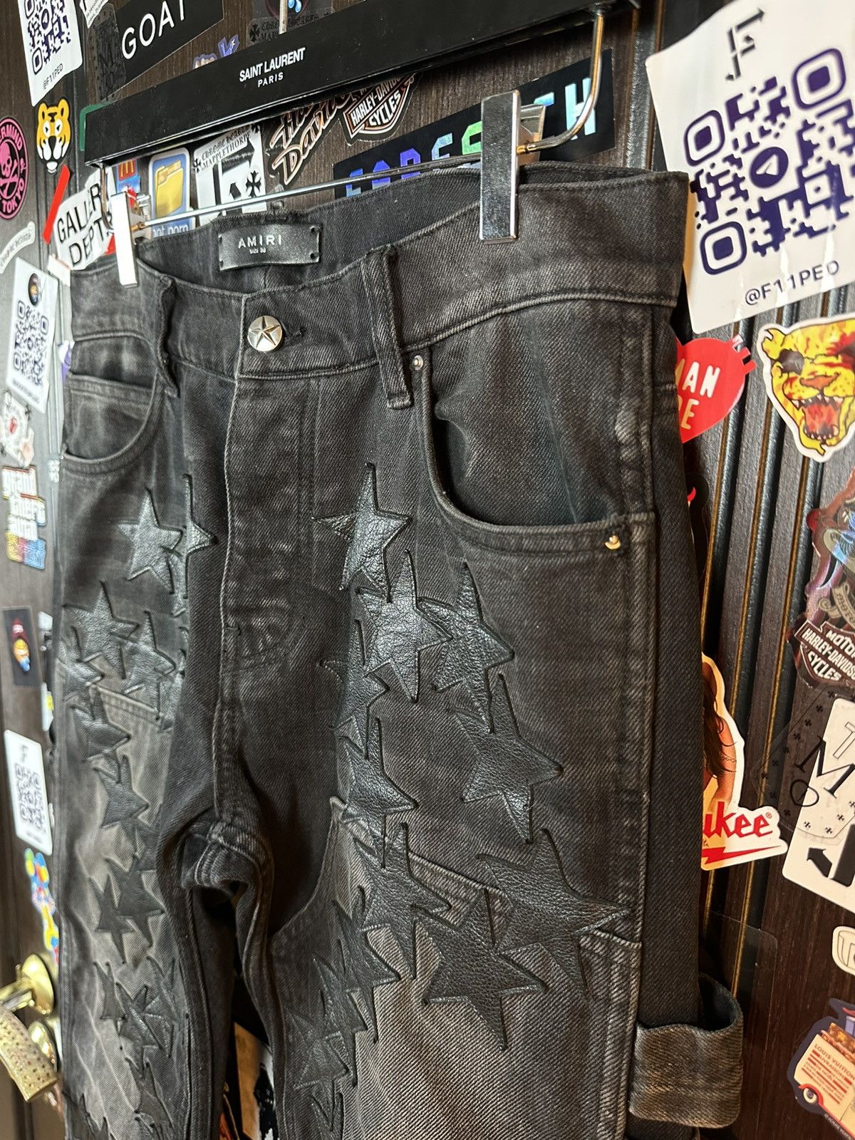 Amiri Amiri & Chemist FW 2022 Black Carpenter Jeans Size US 30 / EU 46 - 6 Thumbnail
