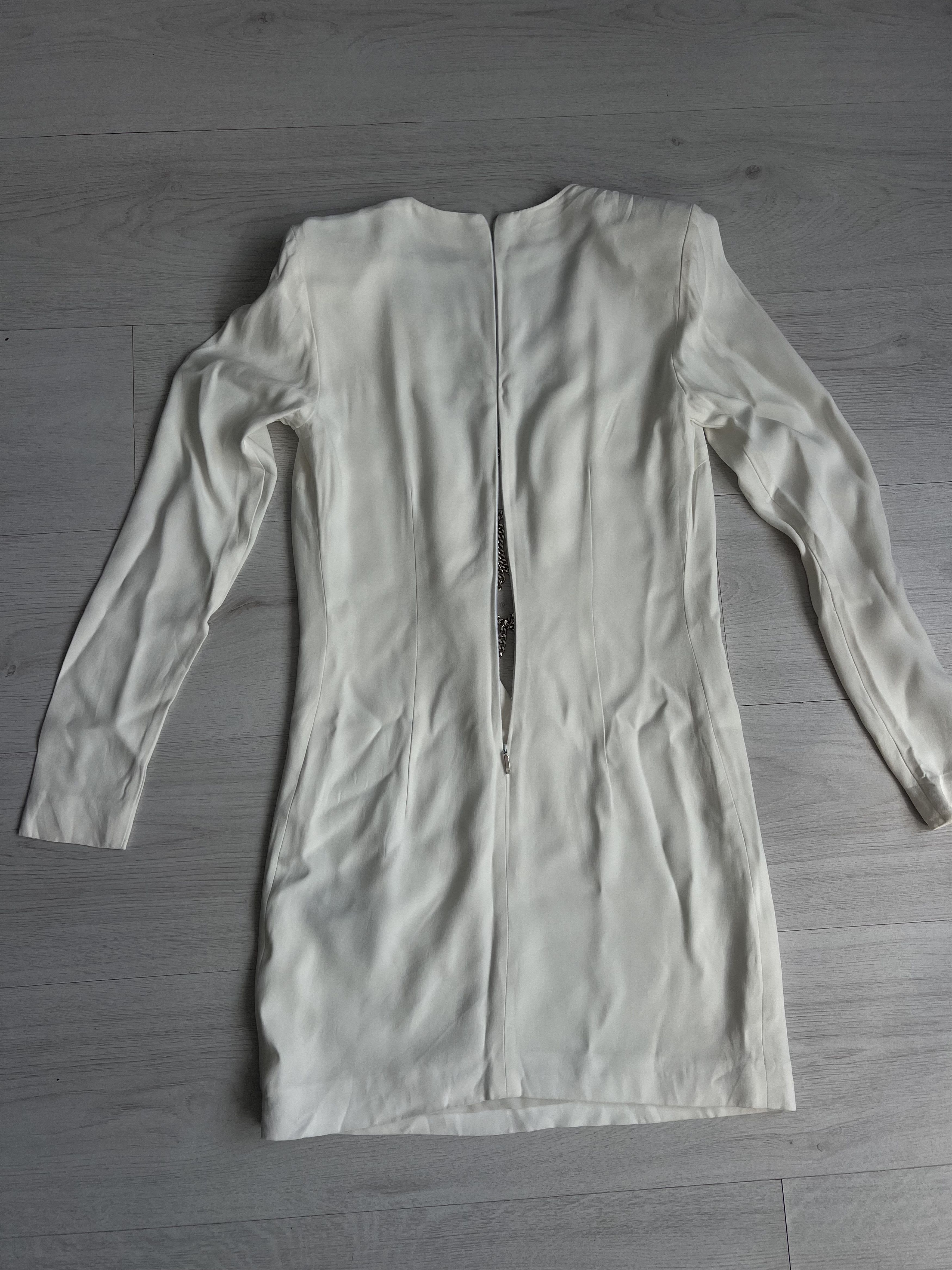 Richmond Denim JOHN RICHMOND White tech fabric dress Size S / US 4 / IT 40 - 6 Thumbnail