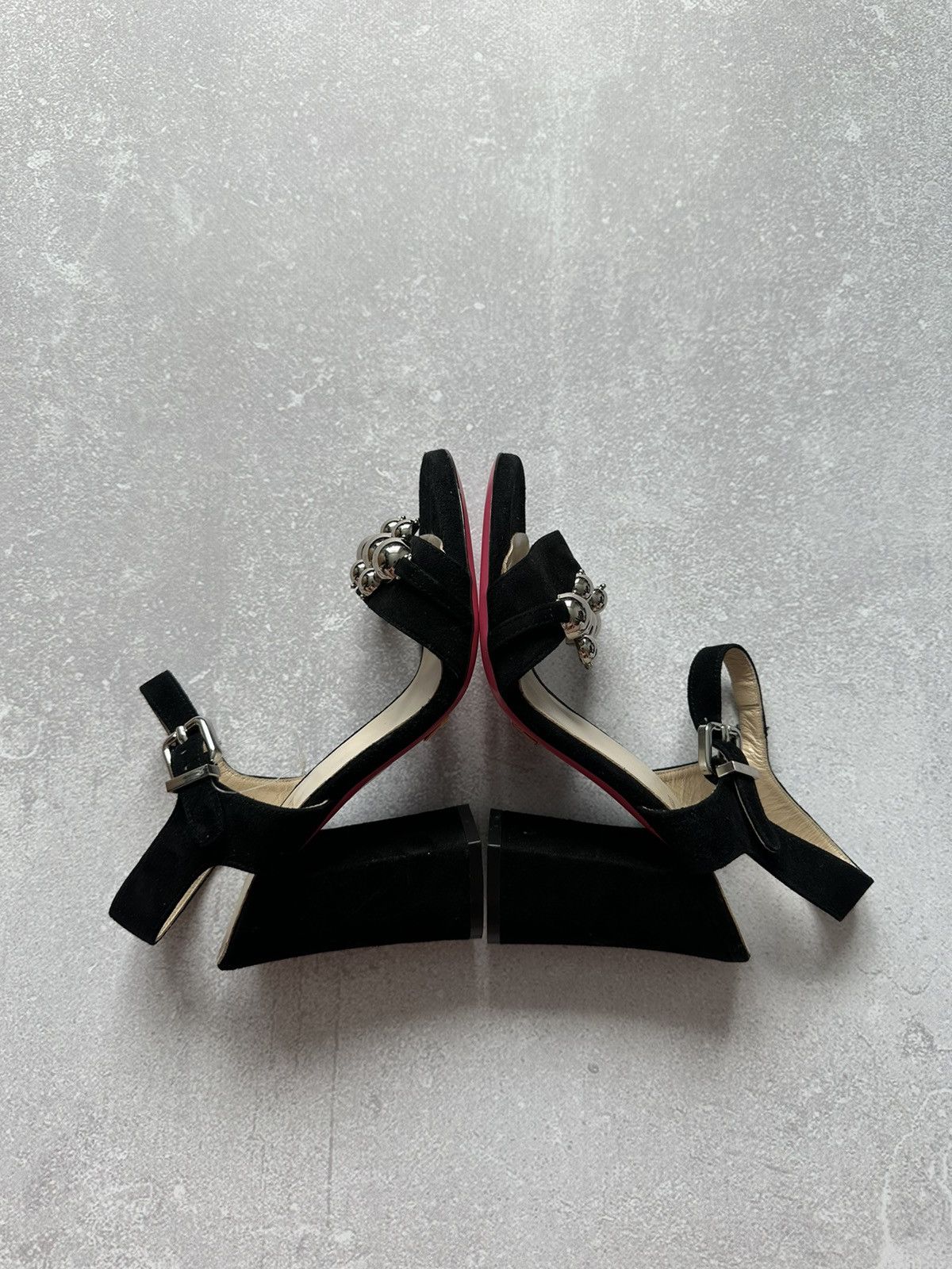 Versace versace 1969 shoes women platform black sz 36 made in Italy Size US 6 / IT 36 - 6 Thumbnail