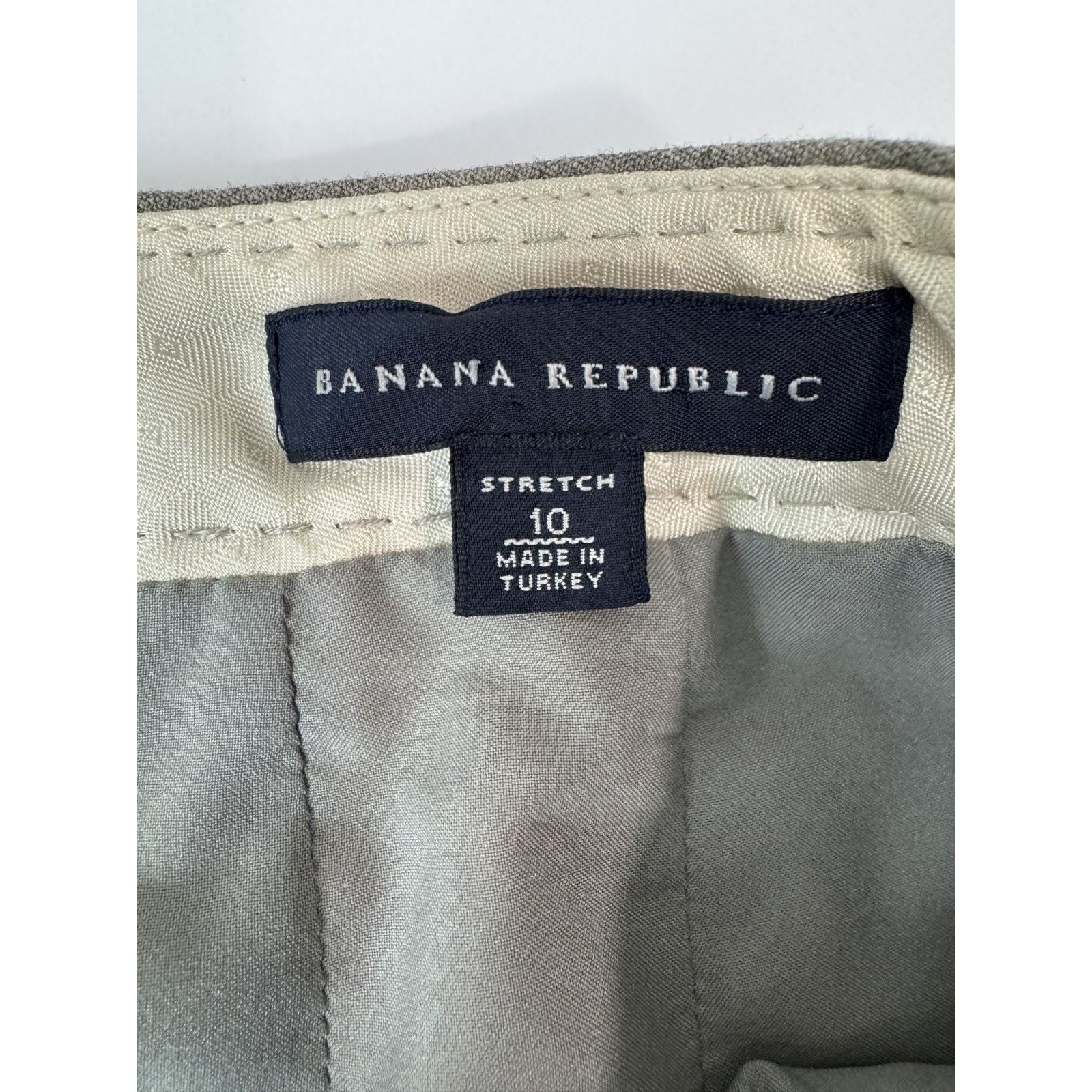 Banana Republic Banana Republic Wool Pencil Skirt Size 10 Stretch Taupe Size 32" / US 10 / IT 46 - 5 Thumbnail