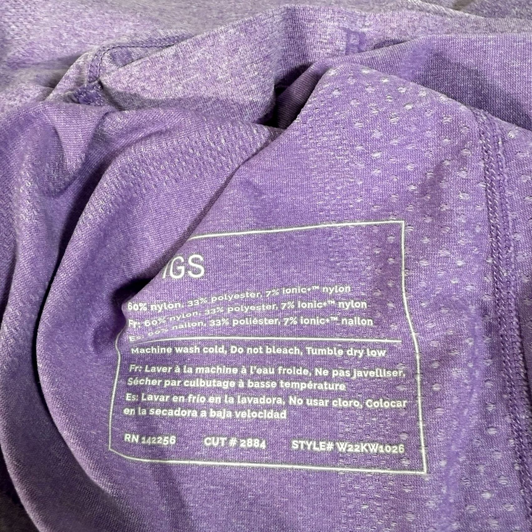 Vintage FIGS Womens Small Purple Seamless Sleeveless Tank Crew Neck Underscrub Shirt Size S / US 4 / IT 40 - 7 Thumbnail