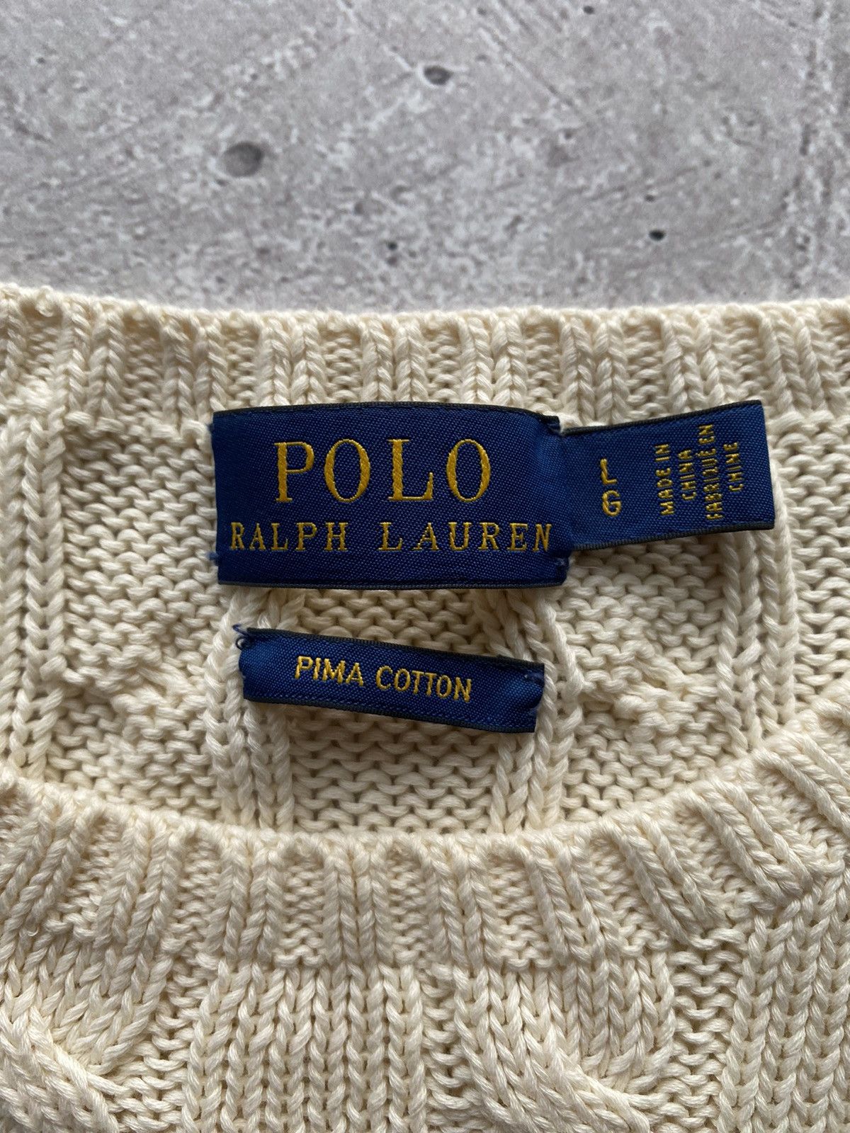 Polo Ralph Lauren Vintage Y2K Polo Ralph Lauren White Women's Sweater Rare Size L / US 10 / IT 46 - 4 Thumbnail