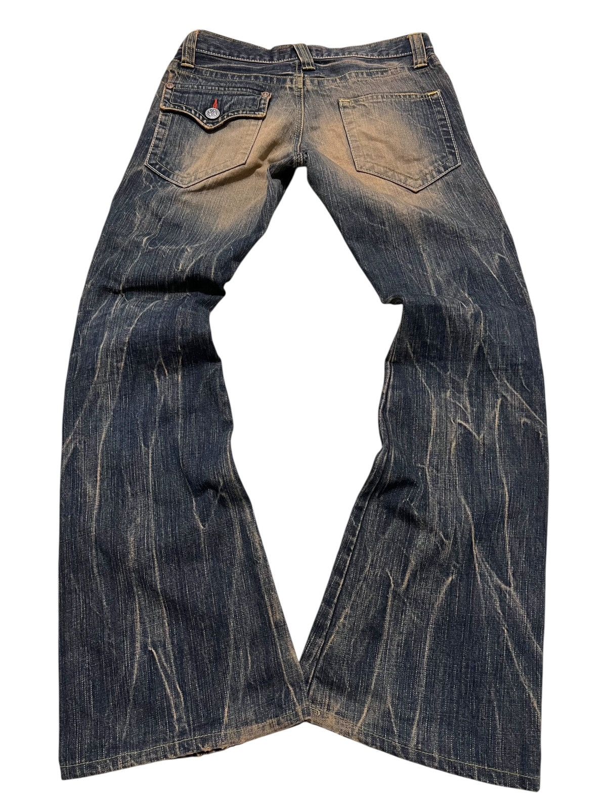 If Six Was Nine Et boite japanese low rise mudwash flared denim pants Size US 28 / EU 44 - 2 Thumbnail