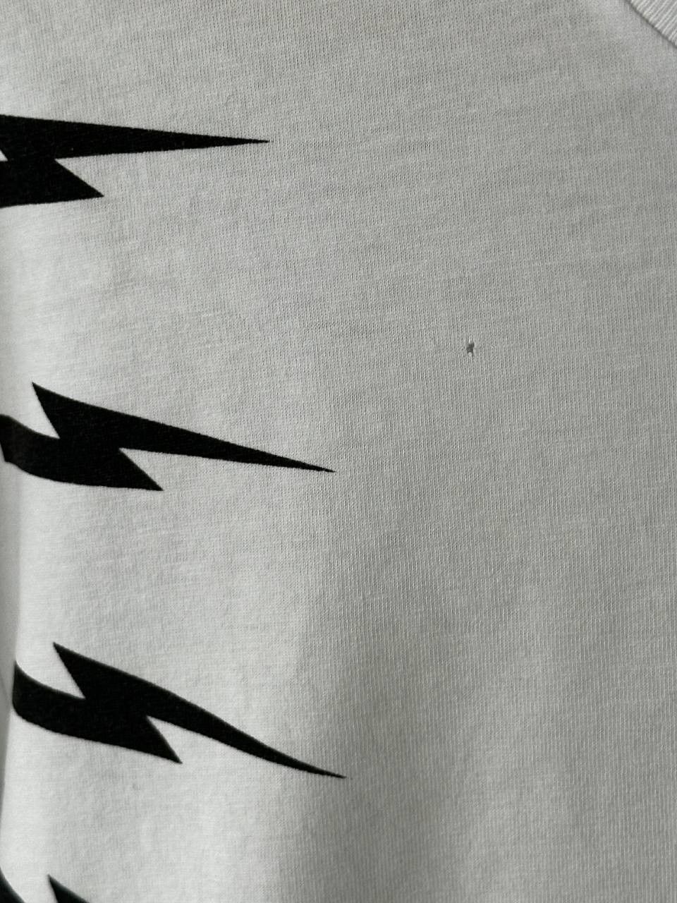 Neil Barrett Neil Barrett Thunderbolt White T-Shirt Size US L / EU 52-54 / 3 - 7 Thumbnail