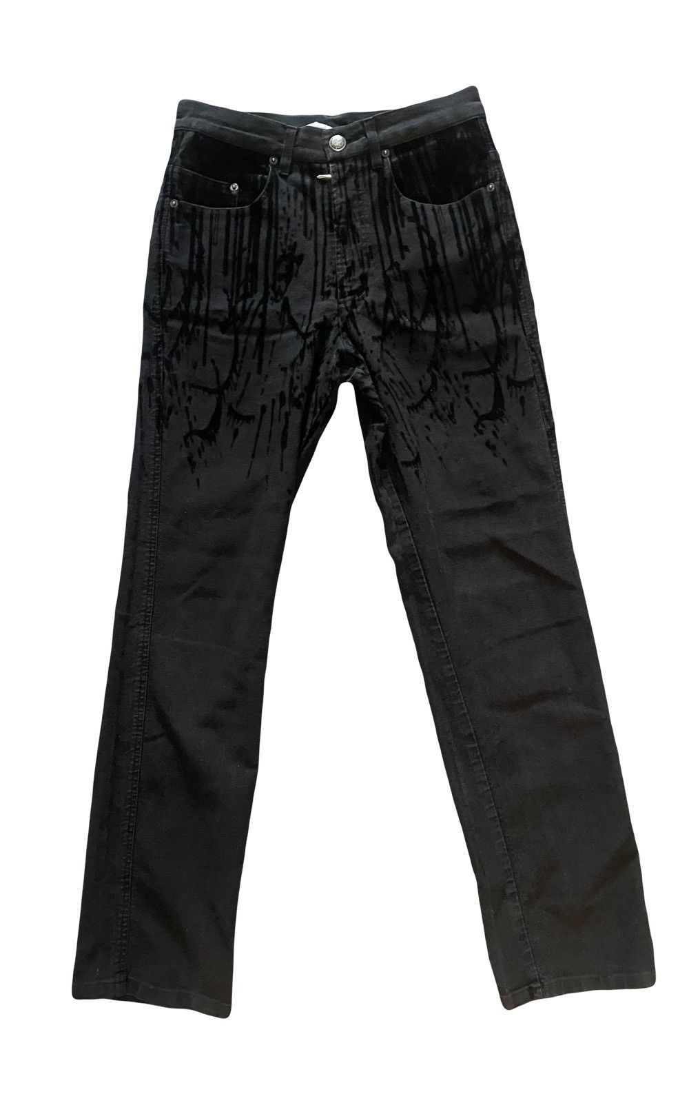 Shops Jean Paul Gaultier Damage Raw Selvedged Flare Denim