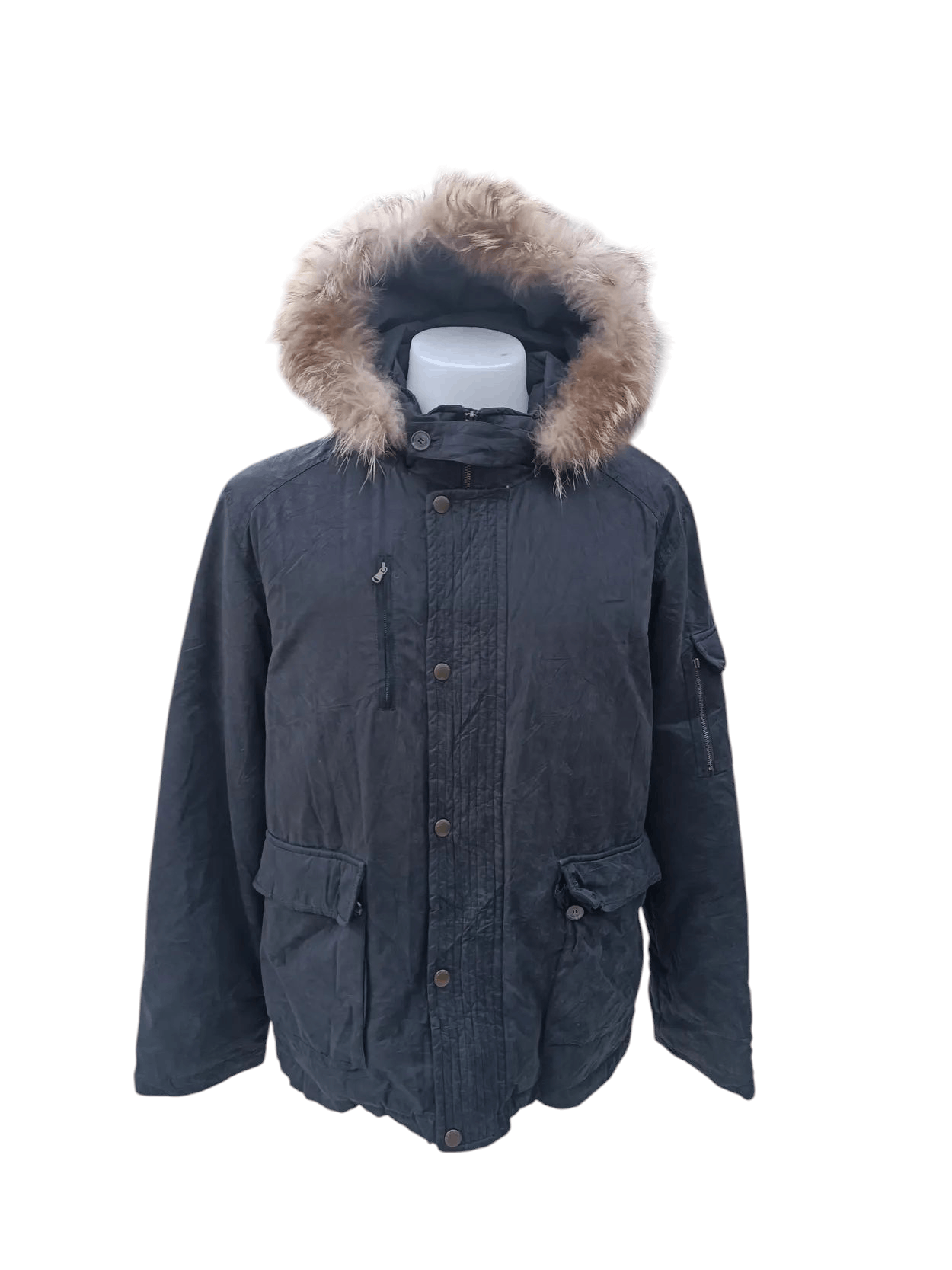 Japanese Brand ASK ENQUIRED FUR HOODIE JACKET FR005 Size US L / EU 52-54 / 3 - 1 Thumbnail