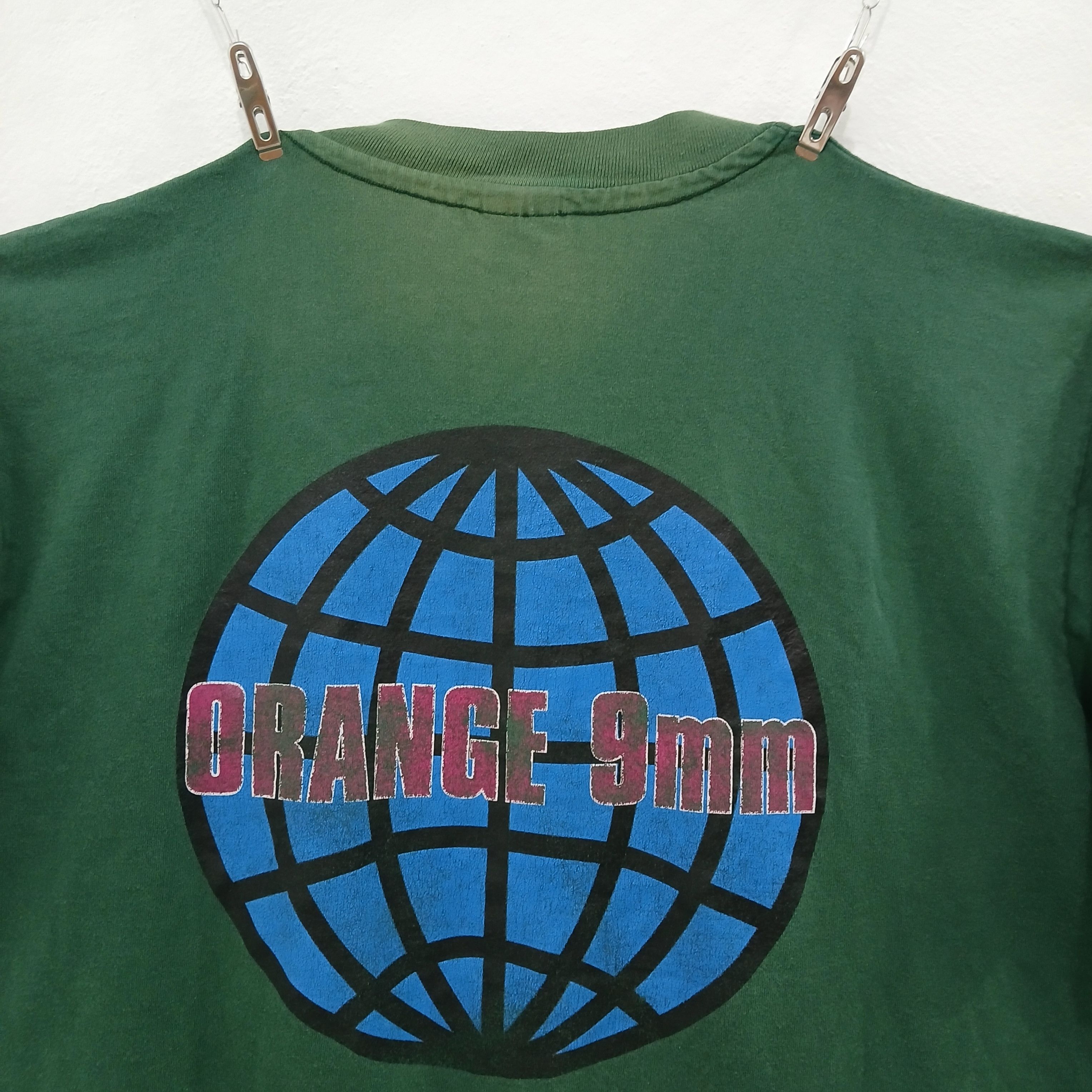 Band Tees ORANGE 9mm Post Hardcore Band Vintage Tee 90's *Rare Size US L / EU 52-54 / 3 - 11 Thumbnail