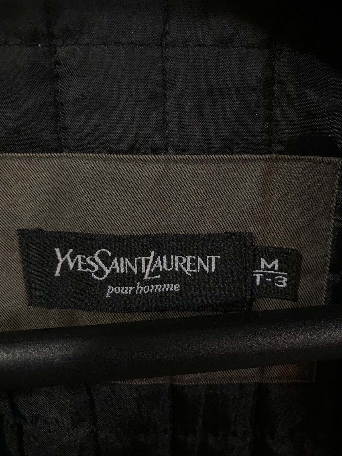 Yves Saint Laurent 90s Warm YSL Jacket Khaki Beige Parka Size US M / EU 48-50 / 2 - 6 Thumbnail