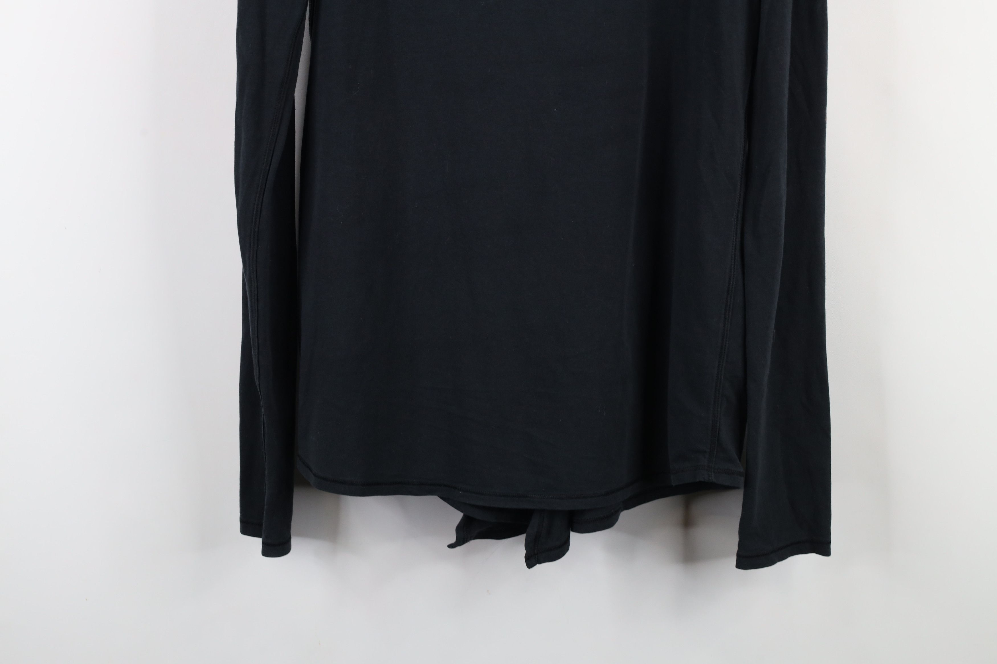 Lululemon × Vintage Lululemon Open Front Wrap Long Sleeve T-Shirt Black Size M / US 6-8 / IT 42-44 - 12 Thumbnail