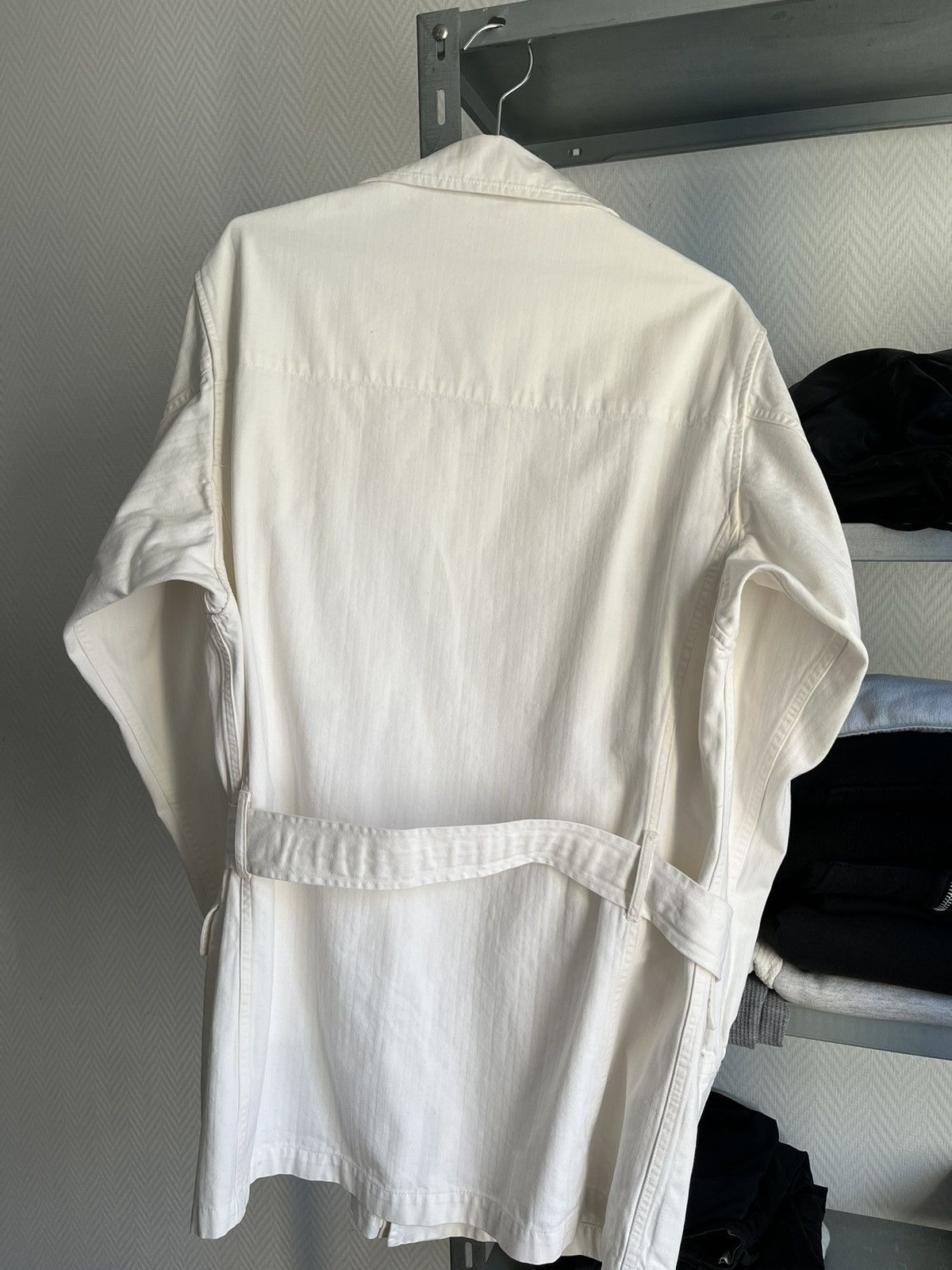 Maison Margiela SS2003 Herring Bone Saharian Jacket Size US XL / EU 56 / 4 - 5 Thumbnail