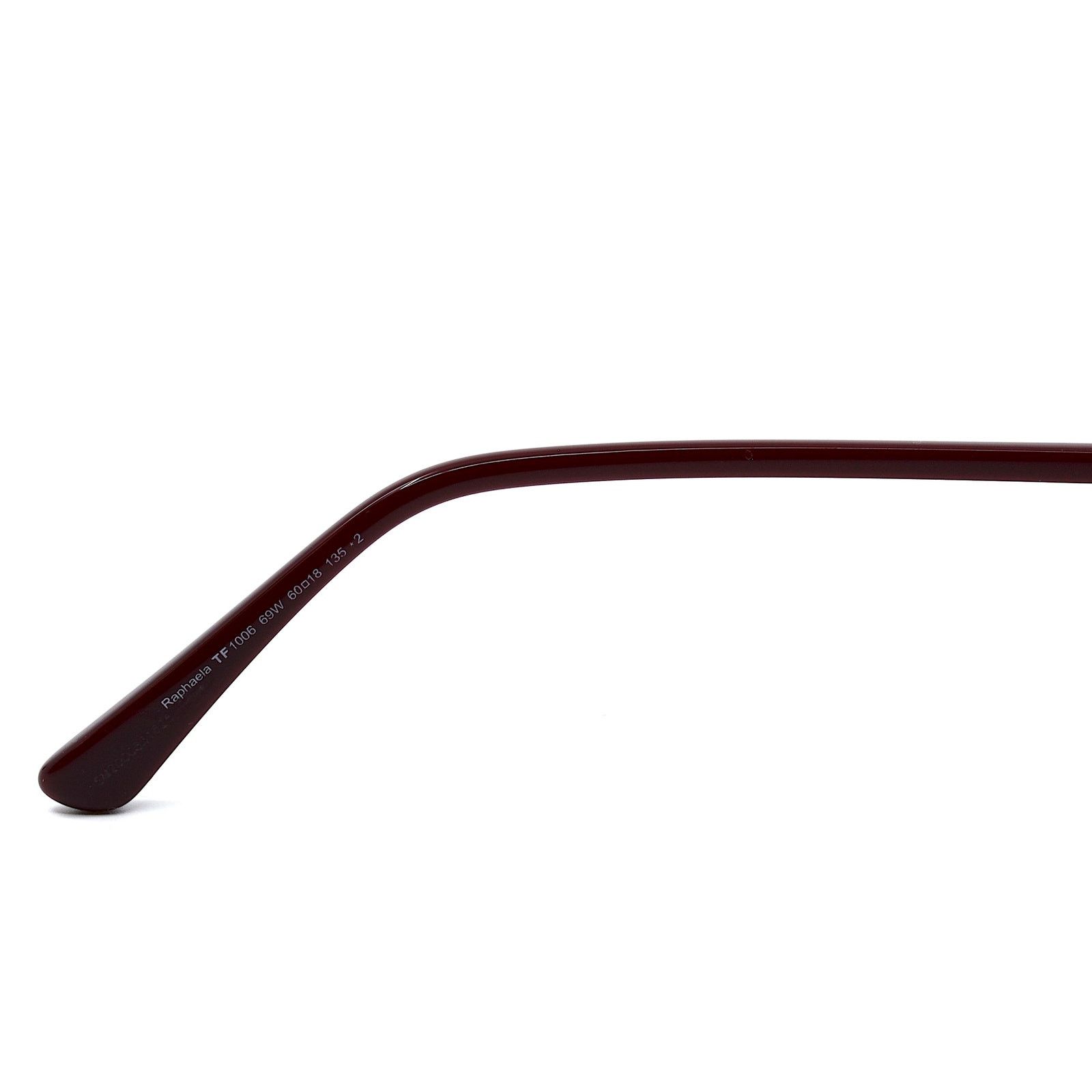 Tom Ford TOM FORD RAPHAELA TF1006 69W GOLD BURGUNDY SMOKE SUNGLASSES Size ONE SIZE - 8 Thumbnail