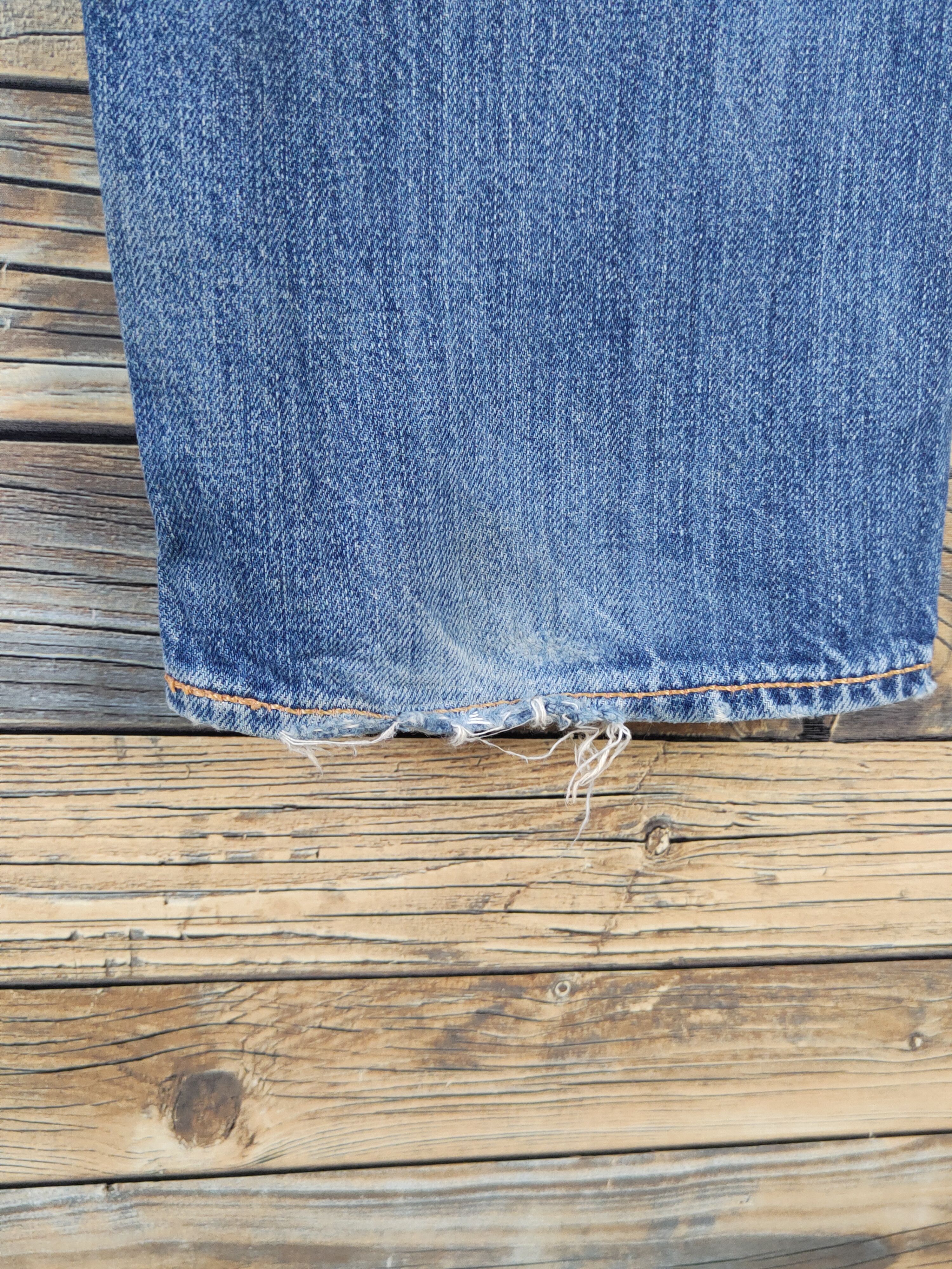 Levi's Levi's Blue Distressed Ripped Jeans #W1691 Size US 30 / EU 46 - 12 Thumbnail