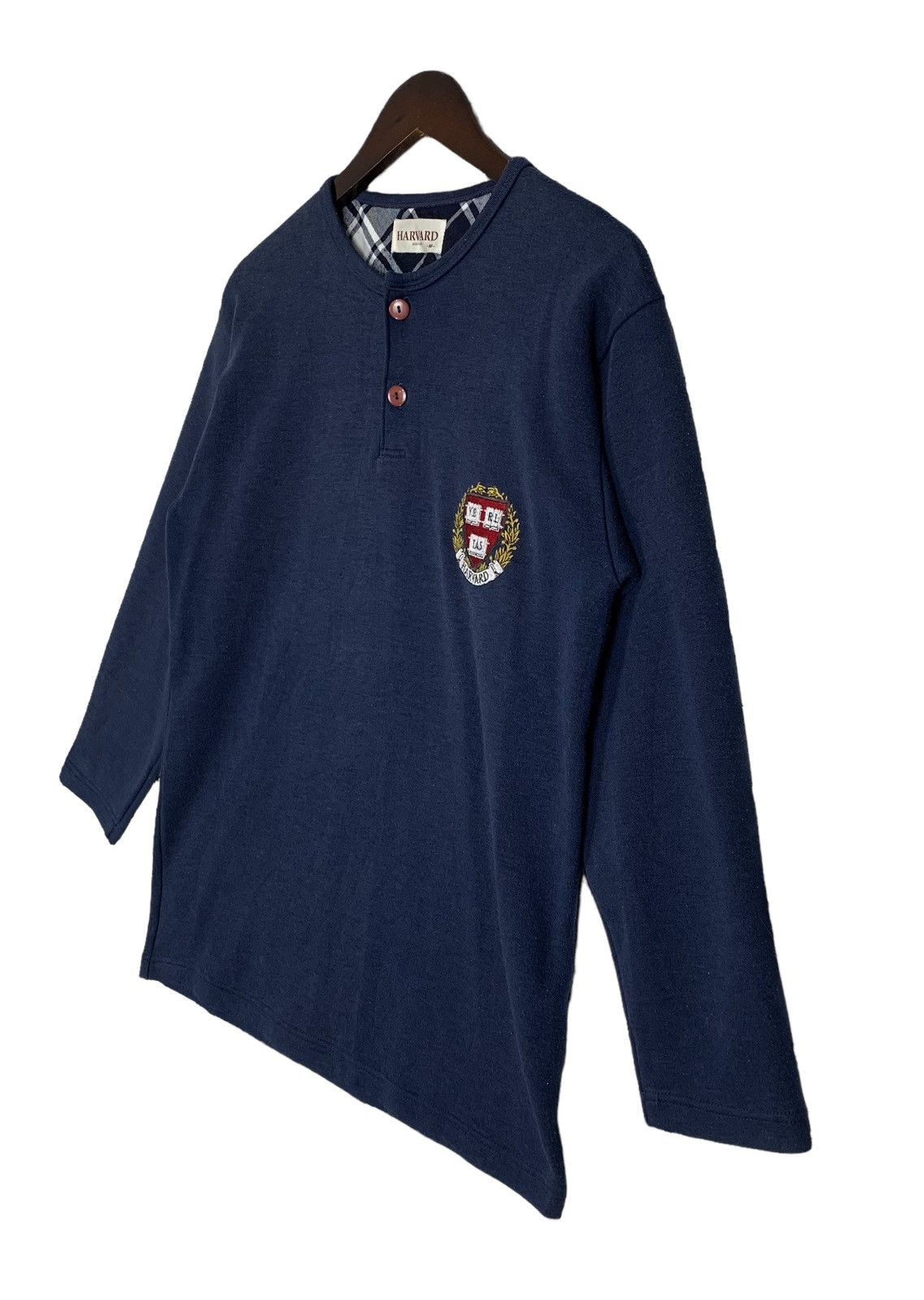 Japanese Brand Harvard Boston University Crewneck Button Longsleeve Size US S / EU 44-46 / 1 - 7 Thumbnail