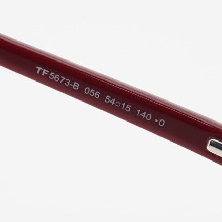 Tom Ford Tom Ford FT5673-B 056 Eyeglasses Bordeaux 54mm Cat Eye Size ONE SIZE - 4 Thumbnail