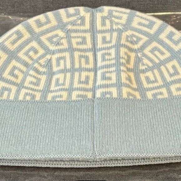 Givenchy Givenchy Double Face Knit Beanie Ice Blue Size ONE SIZE - 4 Thumbnail