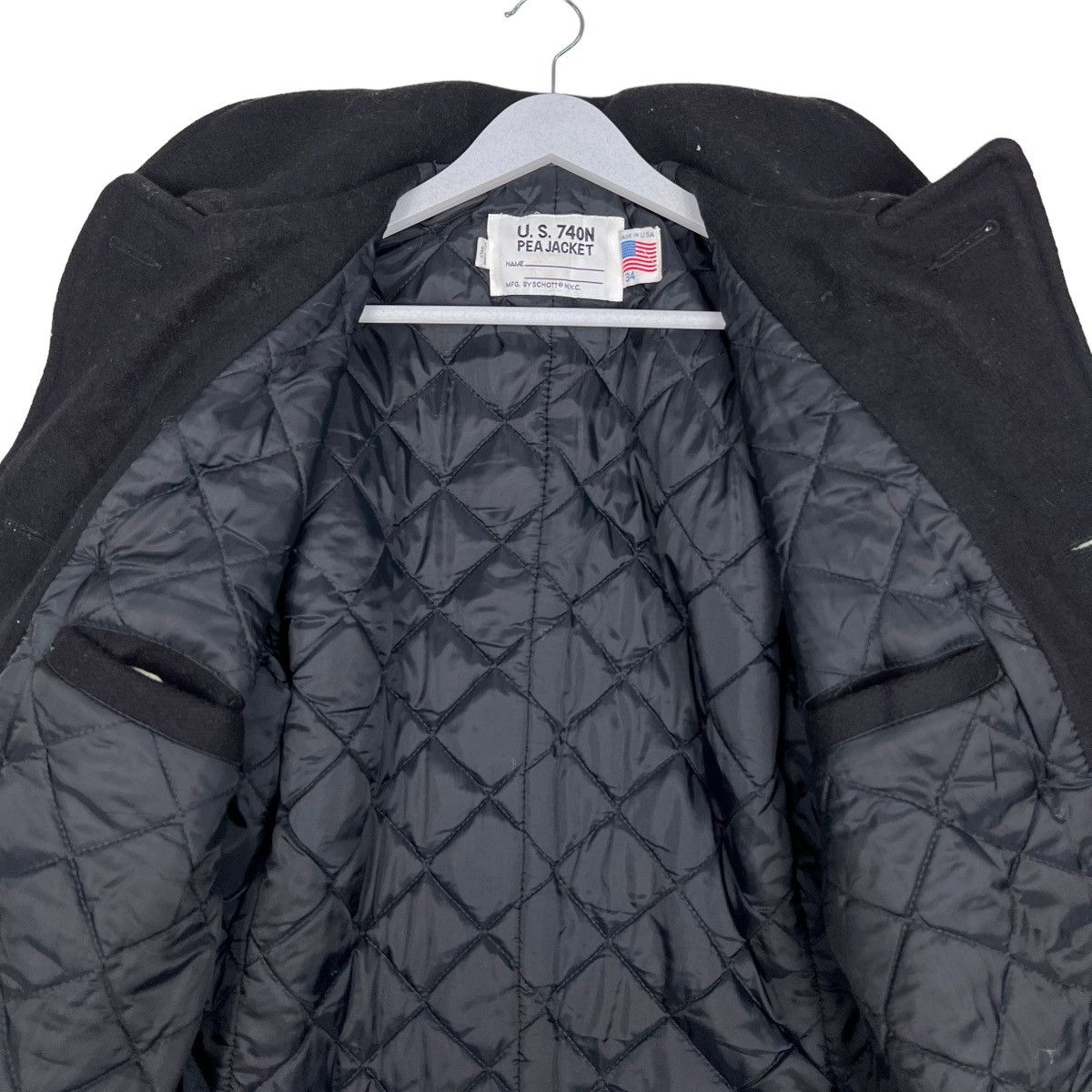 Schott 🔥 VINTAGE SCHOTT NAVY PEACOATS JACKET SIZE 34 MADE IN USA Size US S / EU 44-46 / 1 - 12 Thumbnail