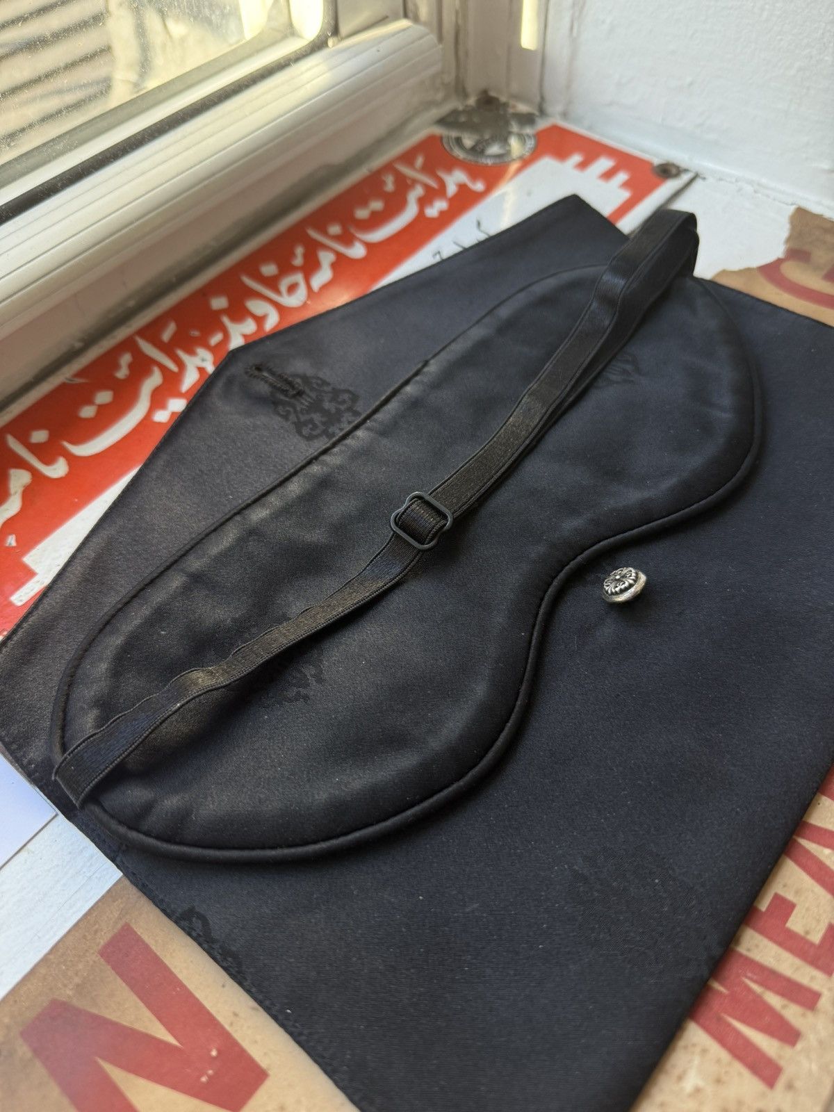 Chrome Hearts 🚭GRAIL🚭EARLY 2000s "FUCK YOU" SILK SLEEPING MASK w/ CASE Size ONE SIZE - 5 Thumbnail