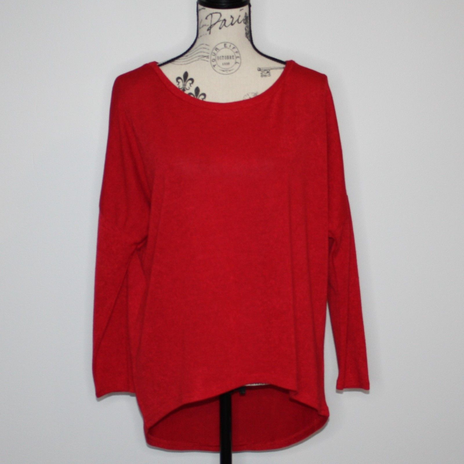 Other UGET Oversized Loose Fitting Pullover Red Sweater Top Size S / US 4 / IT 40 - 6 Thumbnail