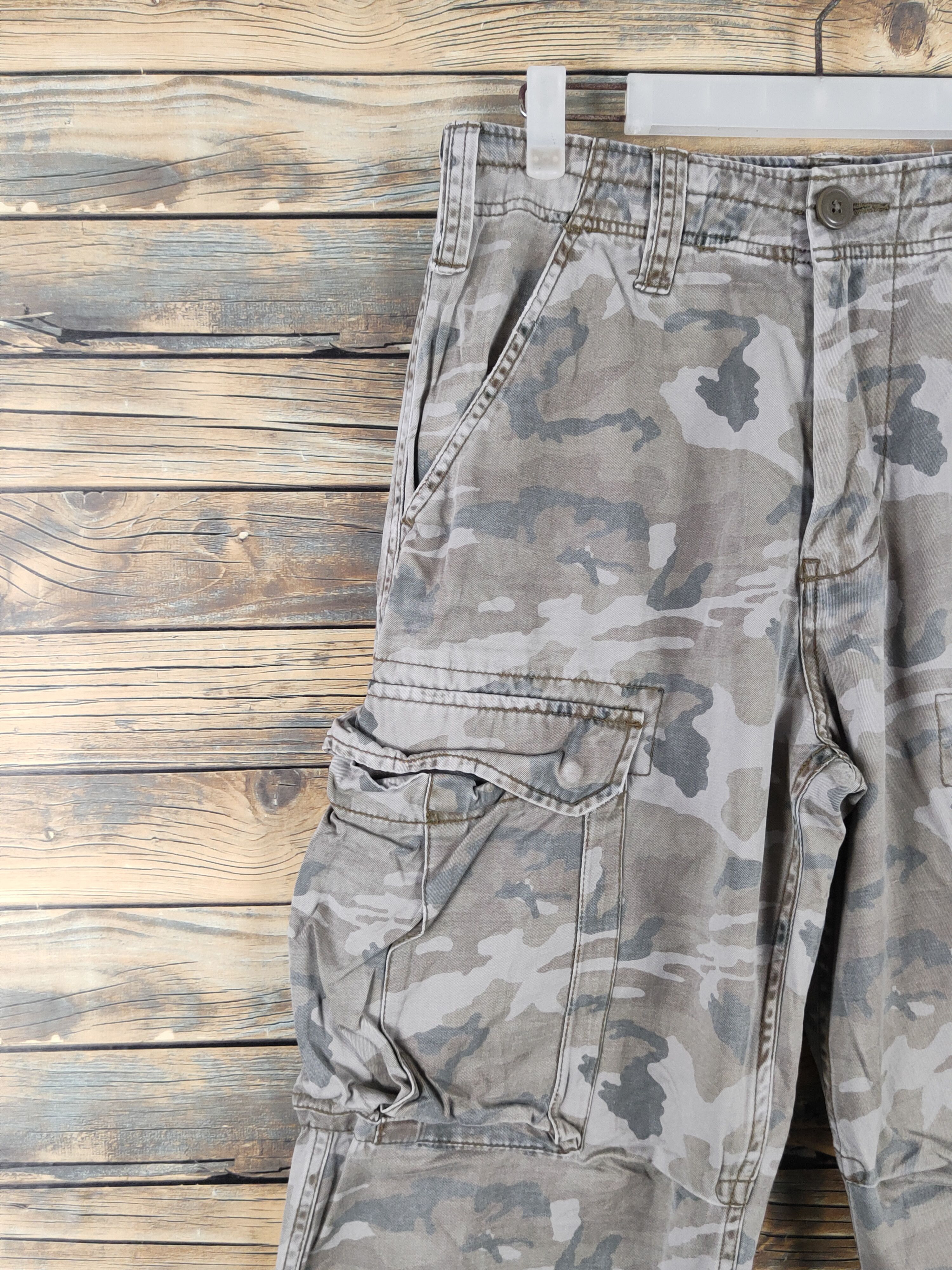 Japanese Brand Real Crush Clothing Camo Multipocket Cargo Pants #W1889 Size US 30 / EU 46 - 3 Thumbnail