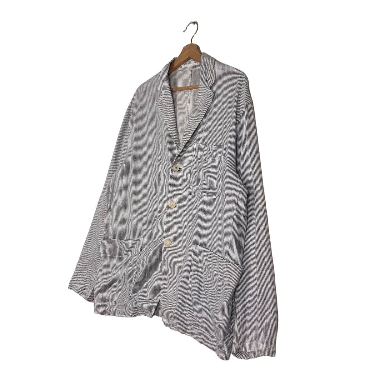 Japanese Brand 🔥Vintage Hickory Chore Jacket Uniqlo Japan Issey Miyake Size US XL / EU 56 / 4 - 2 Thumbnail