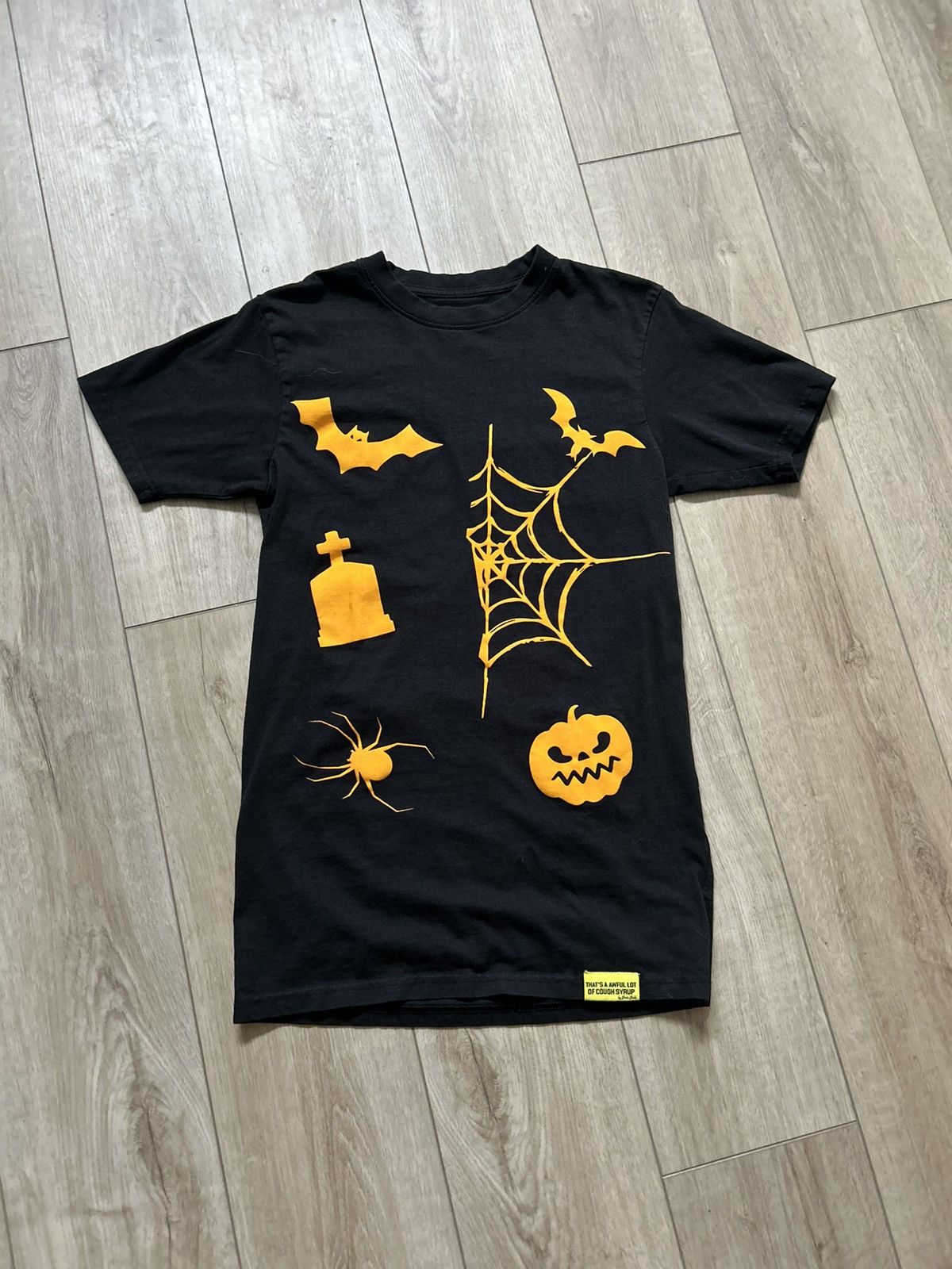 image of Awful Lot Of Cough Syrup Halloween in Black, Men's (Size Small)