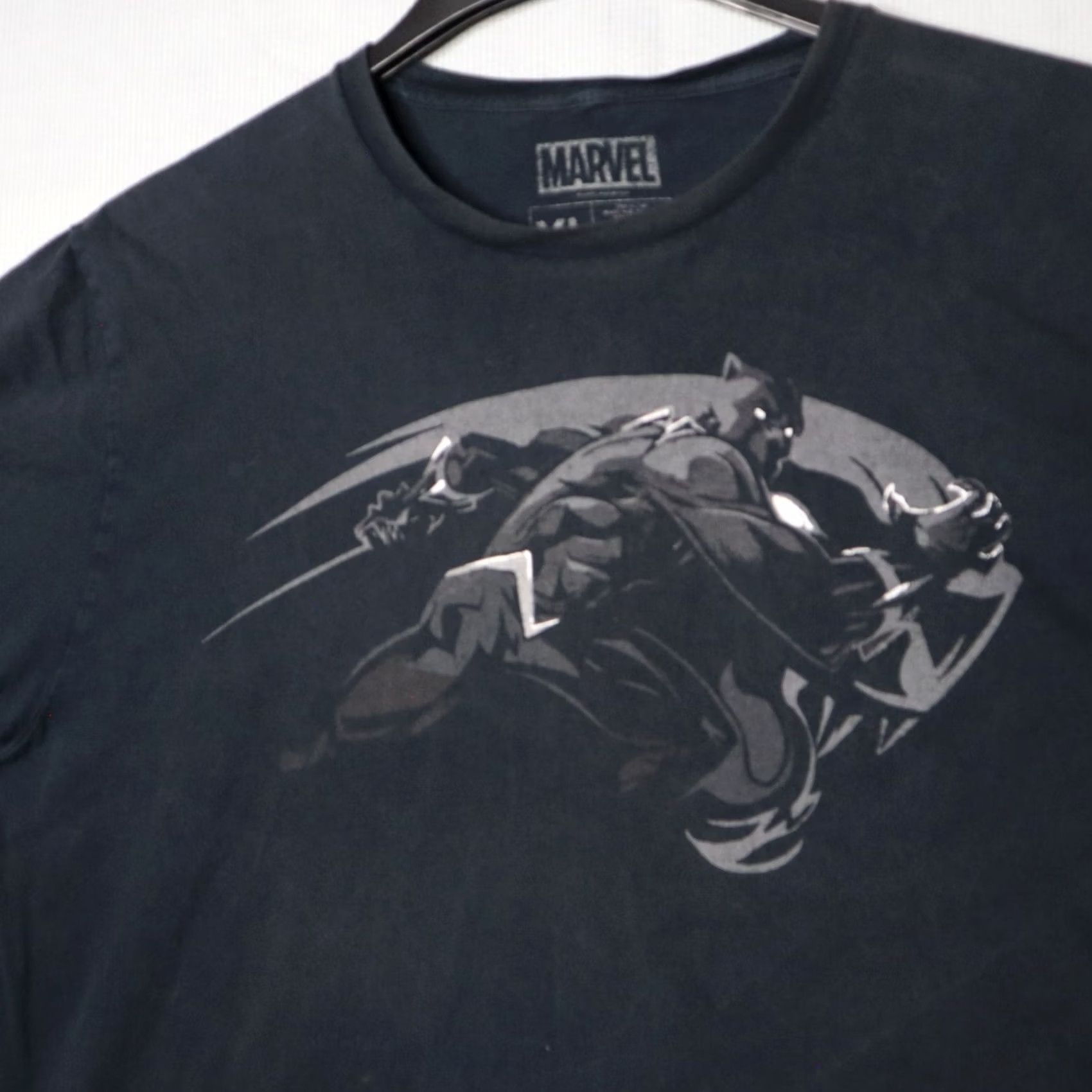 Vintage Marvel Black Panther T Shirt Mens XL Black Short Sleeve Graphic Print Shirt Black Panther Theme Mens XL Size US XL / EU 56 / 4 - 3 Thumbnail