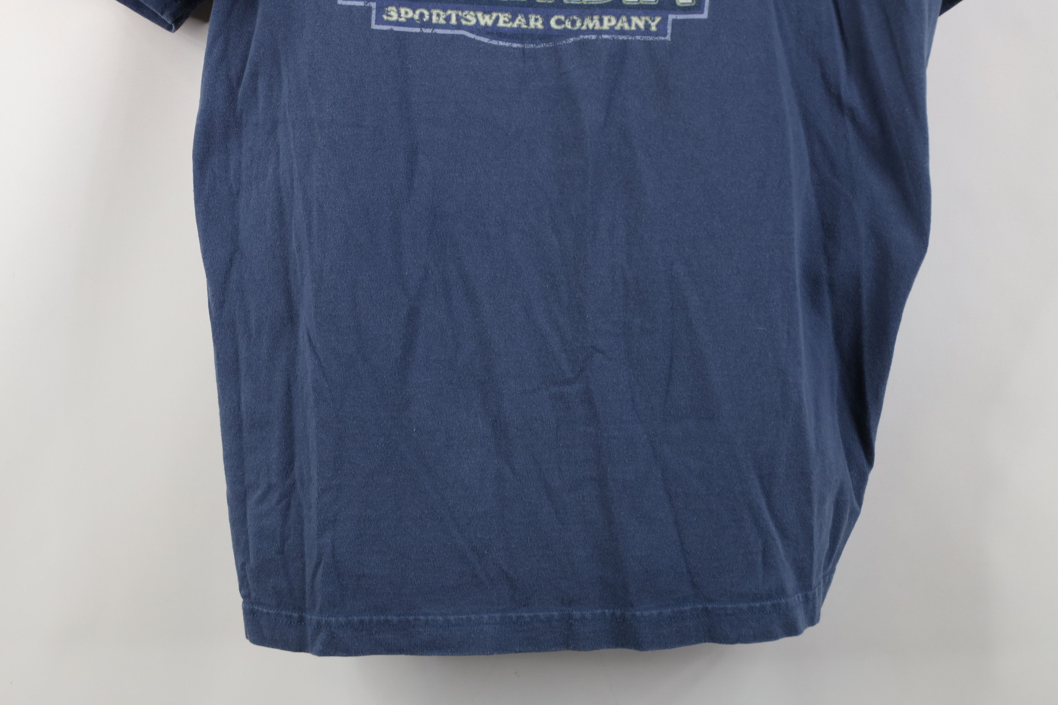 Columbia Vintage 90s Y2K Columbia Spell Out Mountains T-Shirt Blue Size US L / EU 52-54 / 3 - 3 Thumbnail