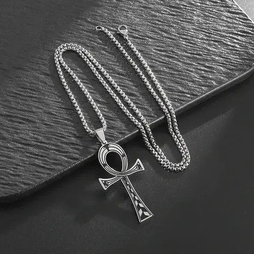 Jewelry Egypt Ankh Cross Key of Life Pendant Necklace Size ONE SIZE - 7 Thumbnail